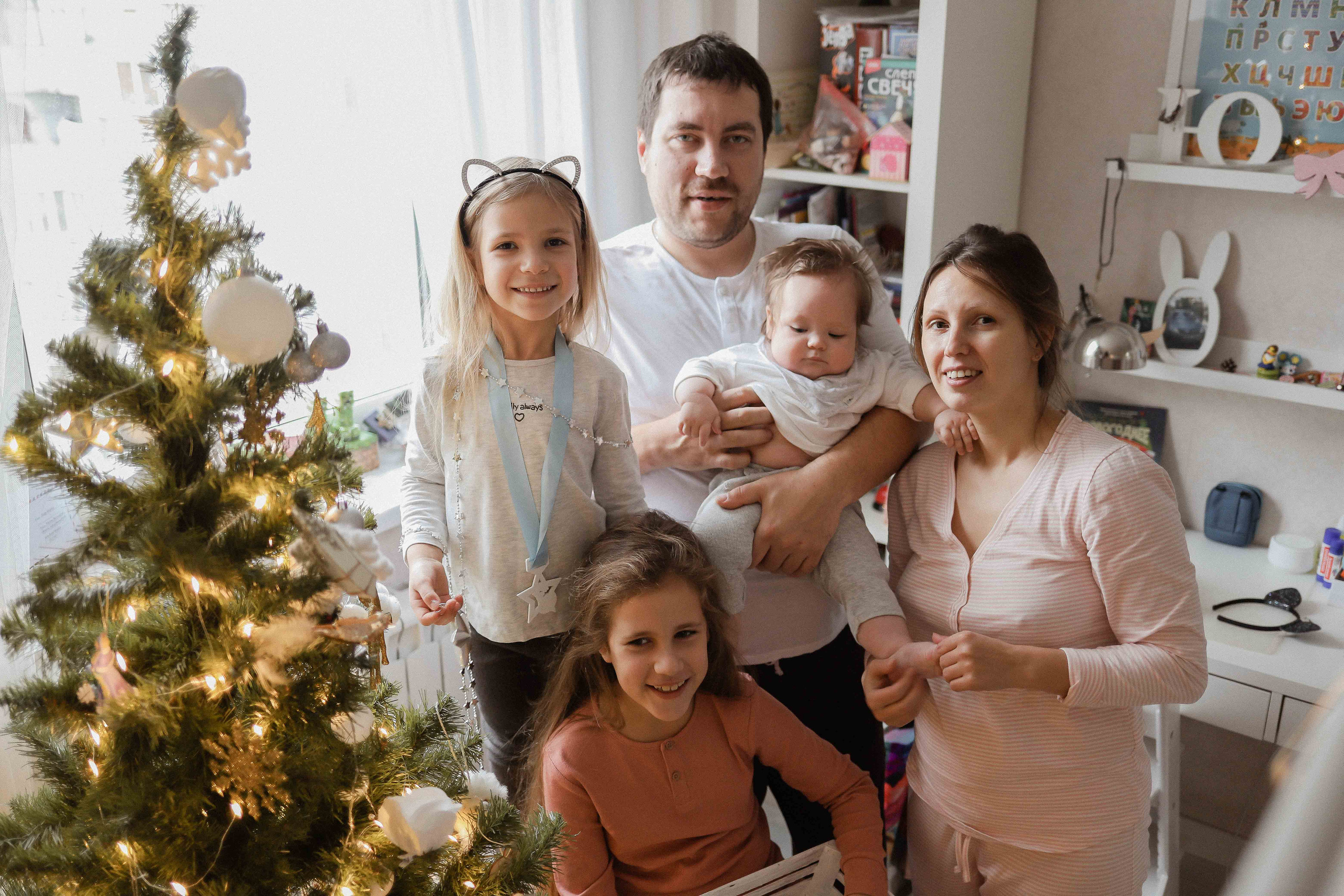 Ира, Андрей, Юля, Даша и Миша. Семейный фотограф в Москве