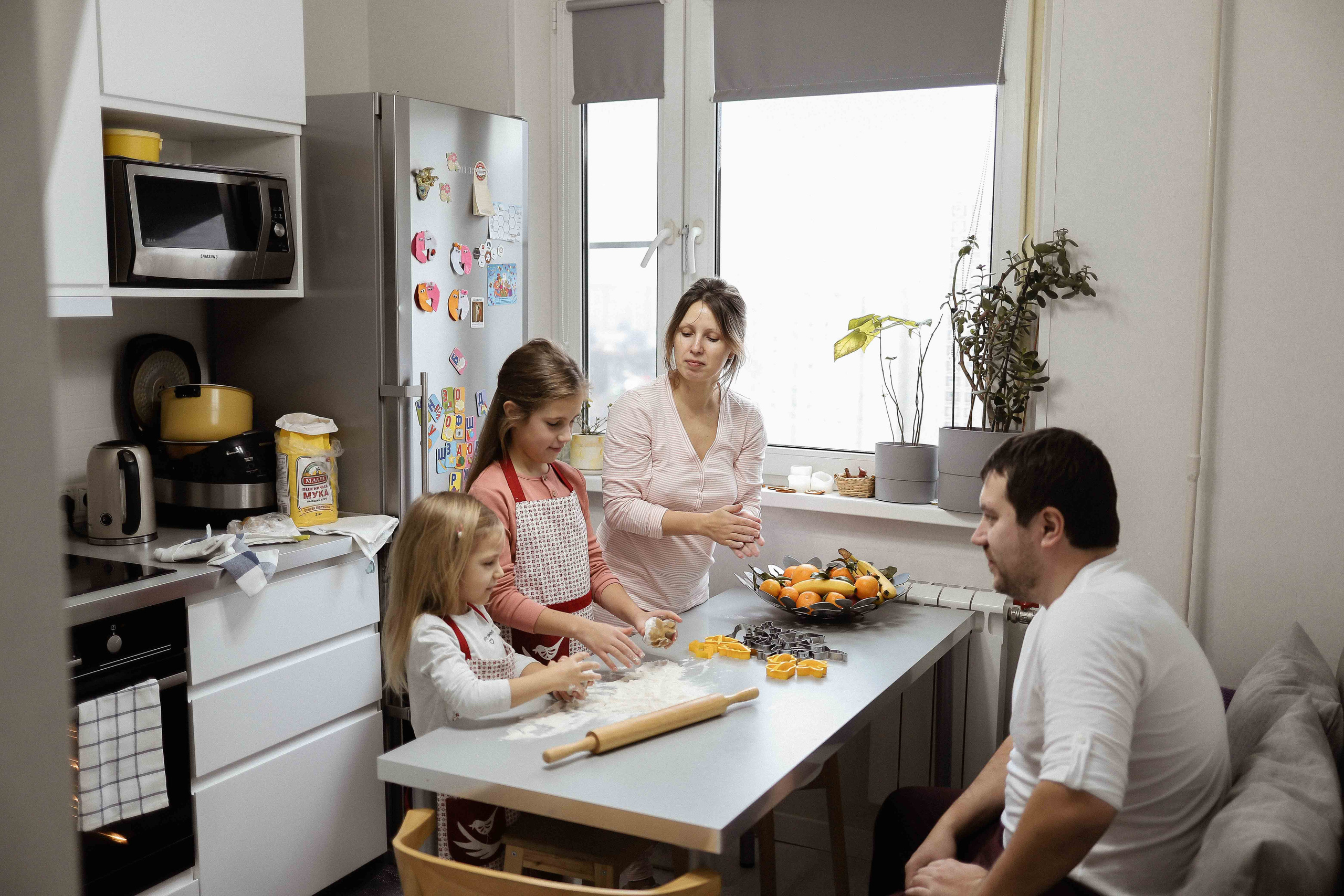 Ира, Андрей, Юля, Даша и Миша. Семейный фотограф в Москве