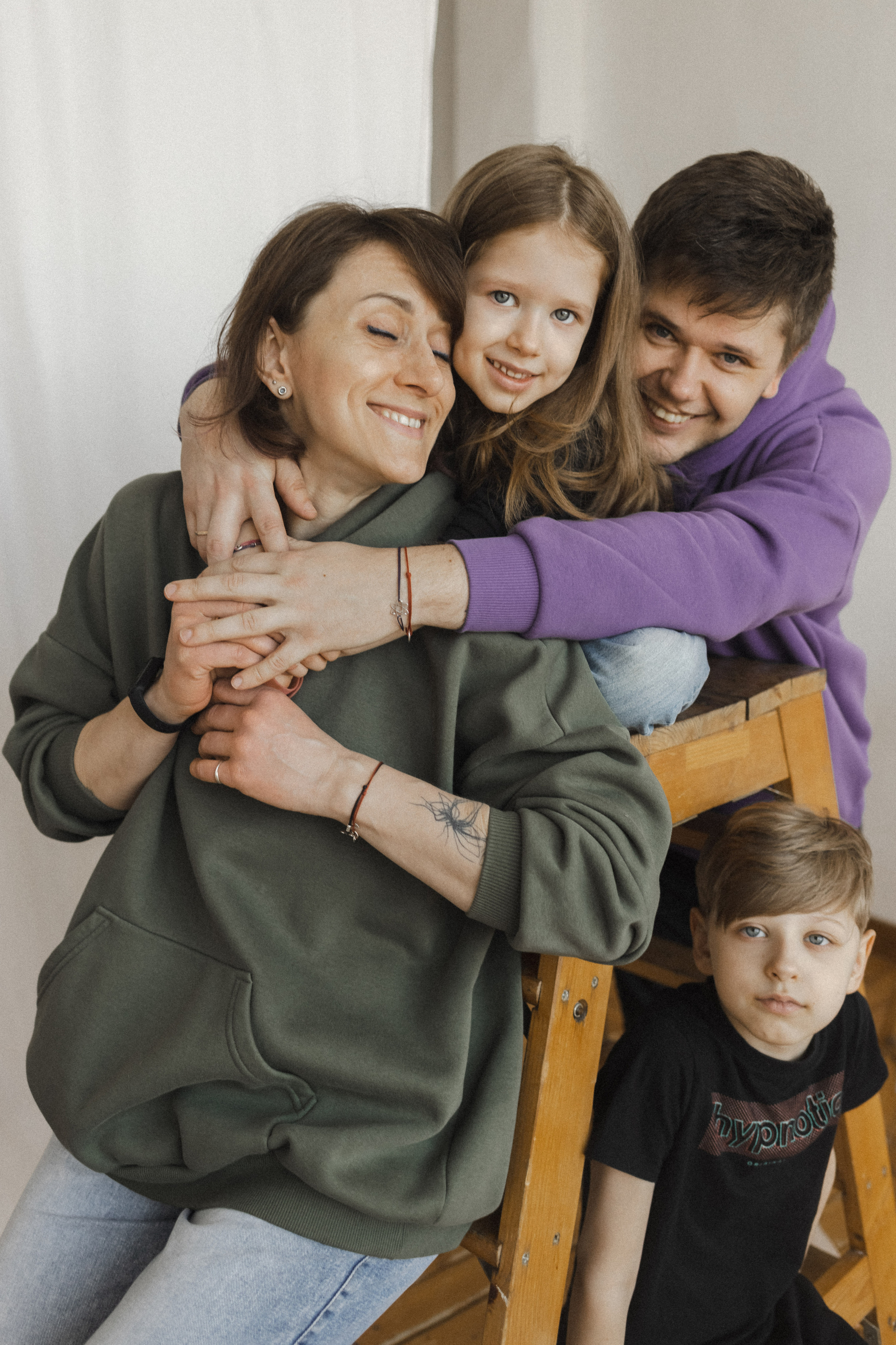 Женя, Паша, Таня и Егор. Семейный фотограф в Москве