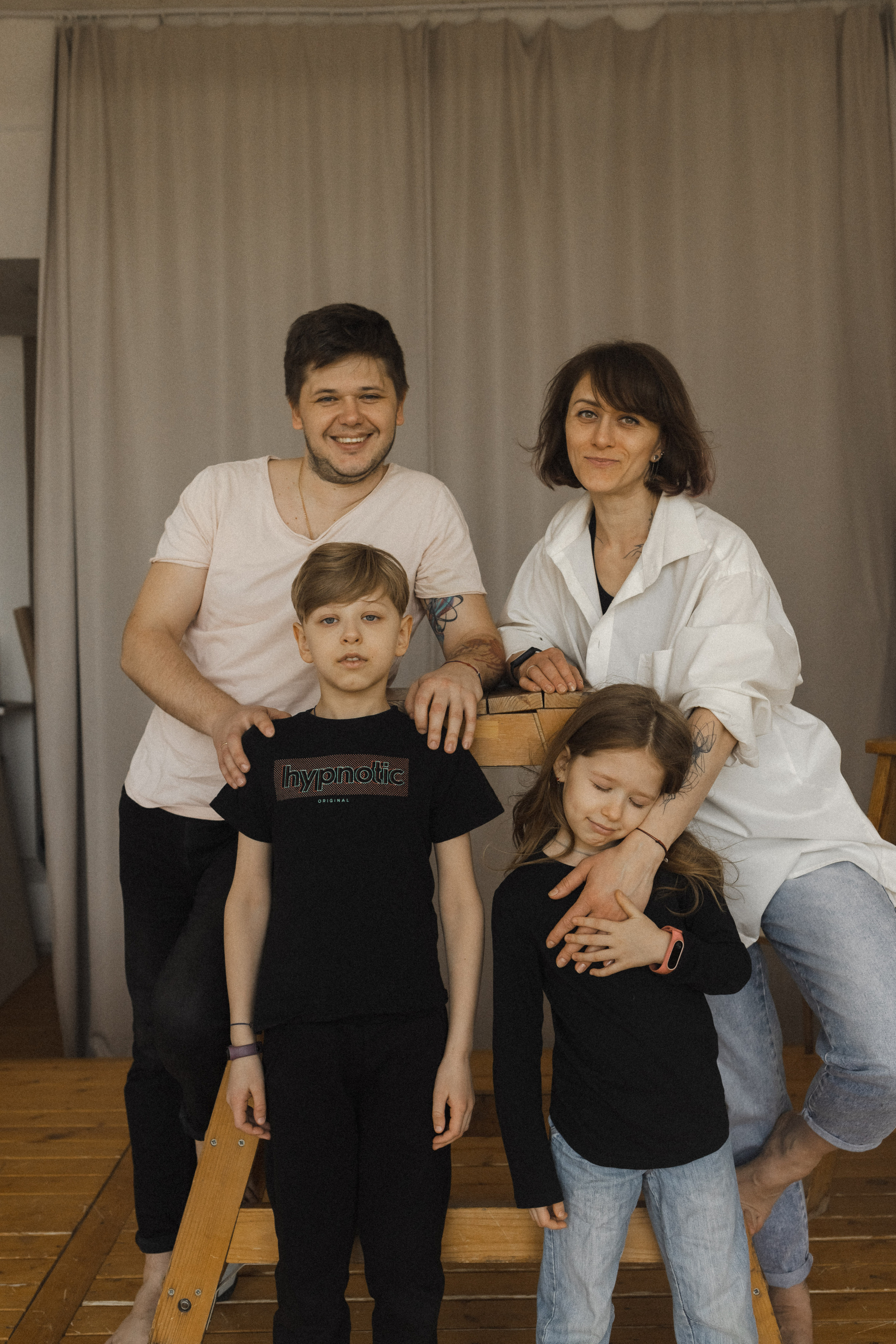 Женя, Паша, Таня и Егор. Семейный фотограф в Москве