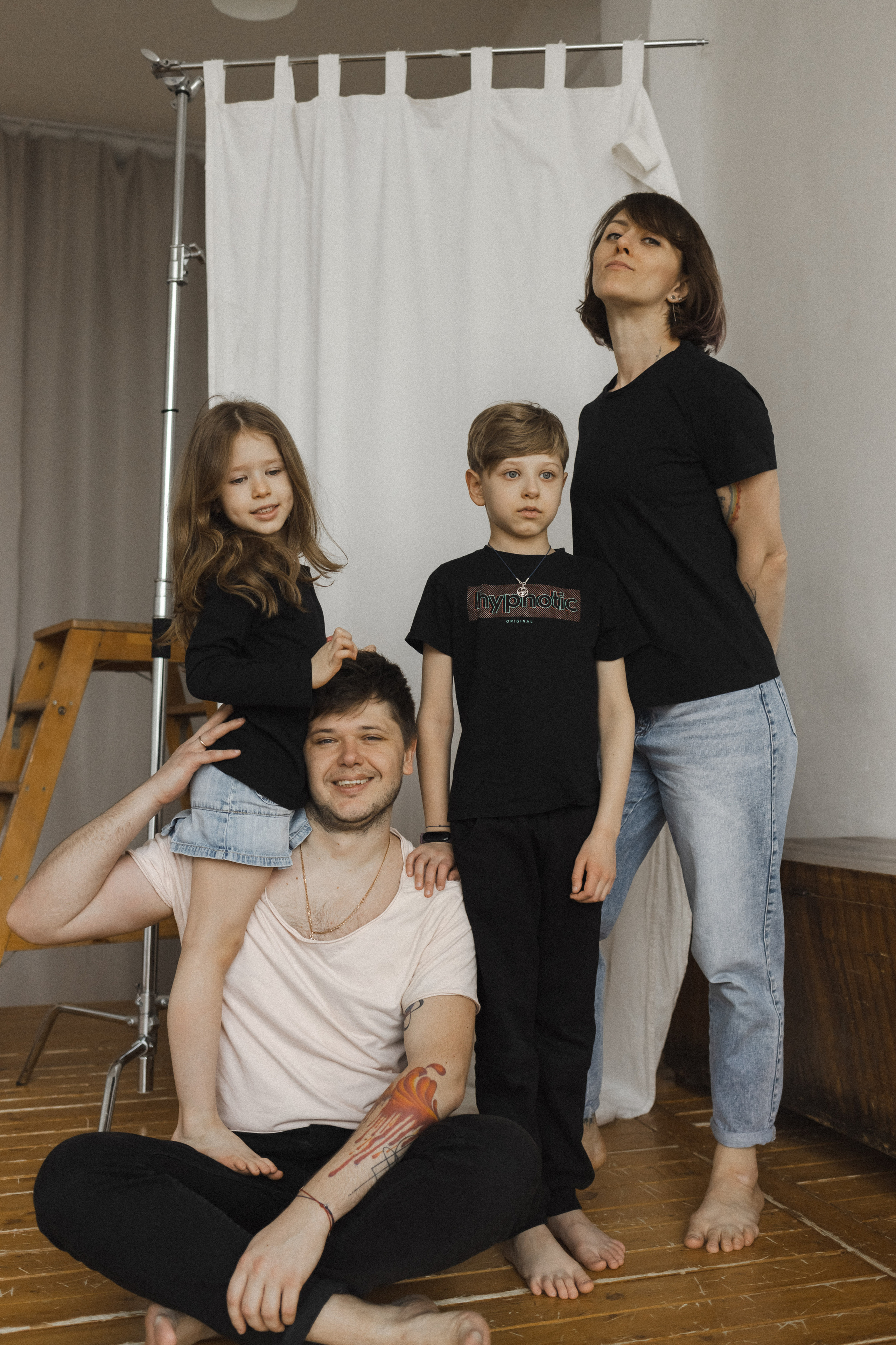 Женя, Паша, Таня и Егор. Семейный фотограф в Москве