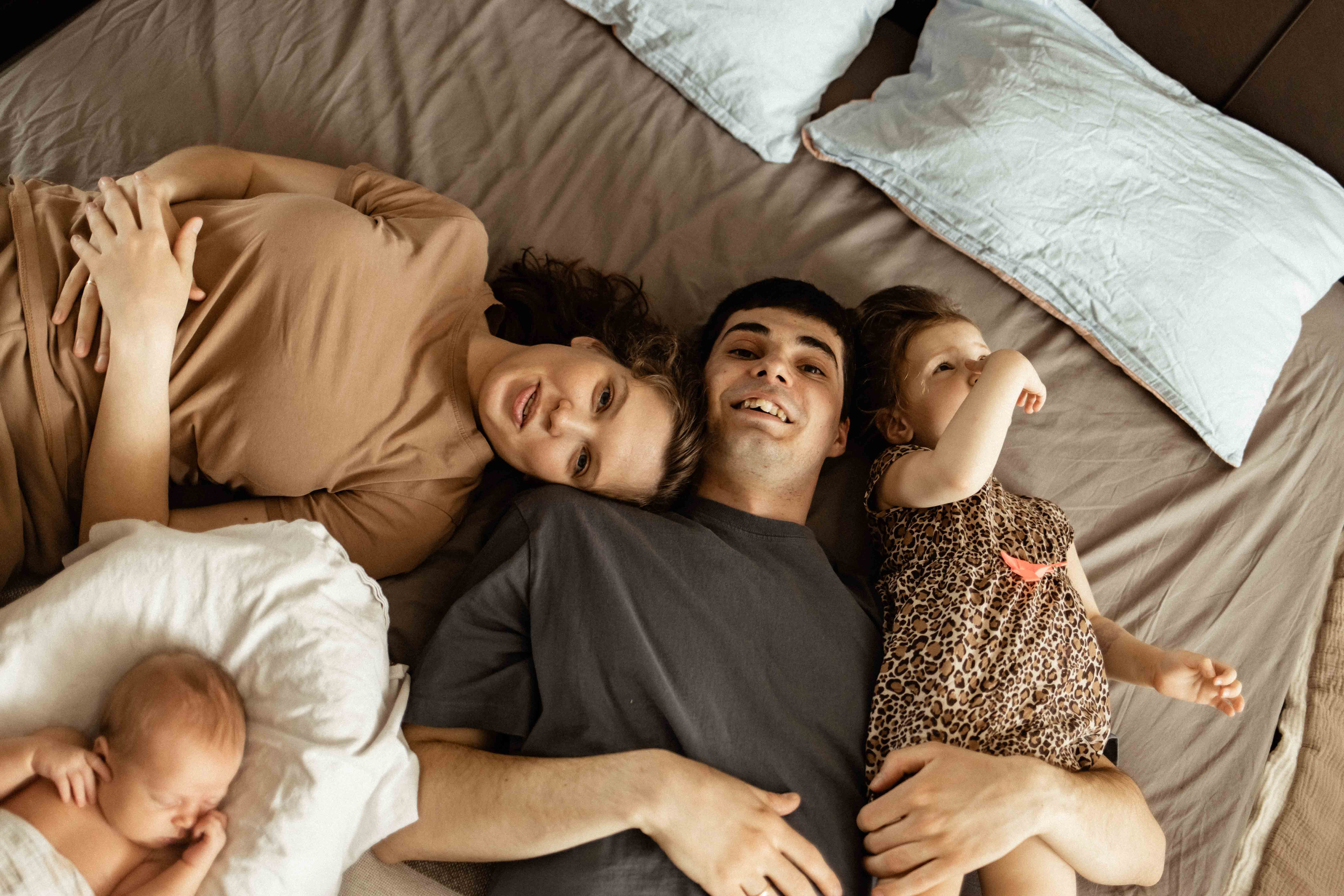 Анастасия, Сергей, Мира и Лиза. Семейный фотограф в Москве