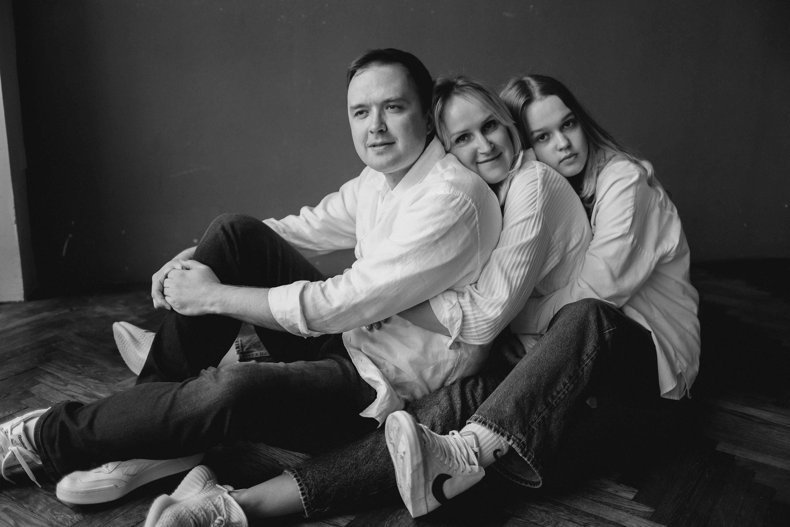 Семья в студии. Семейный фотограф в Москве