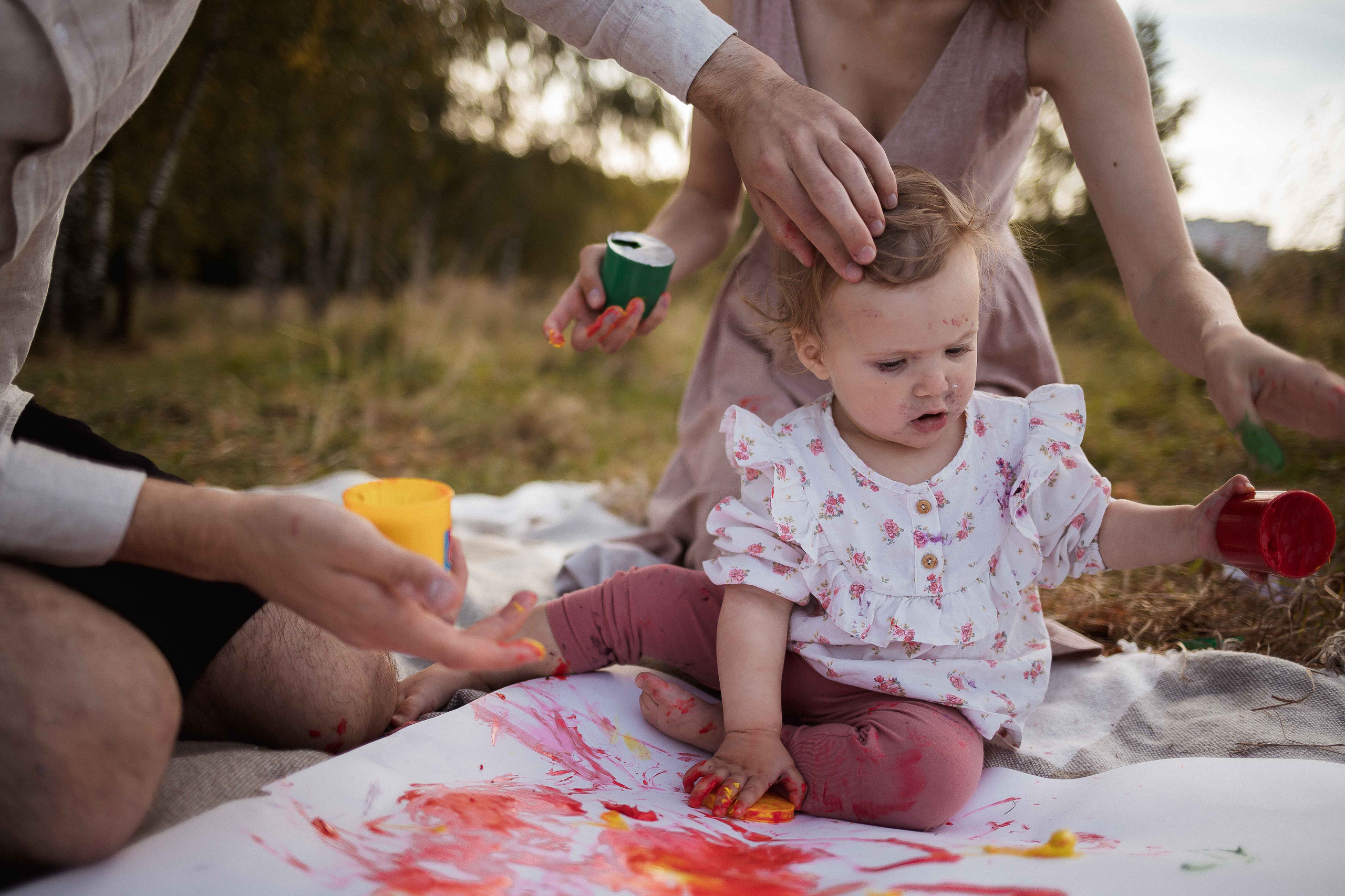 Первый день рождения в формате пикника. Семейный фотограф в Москве