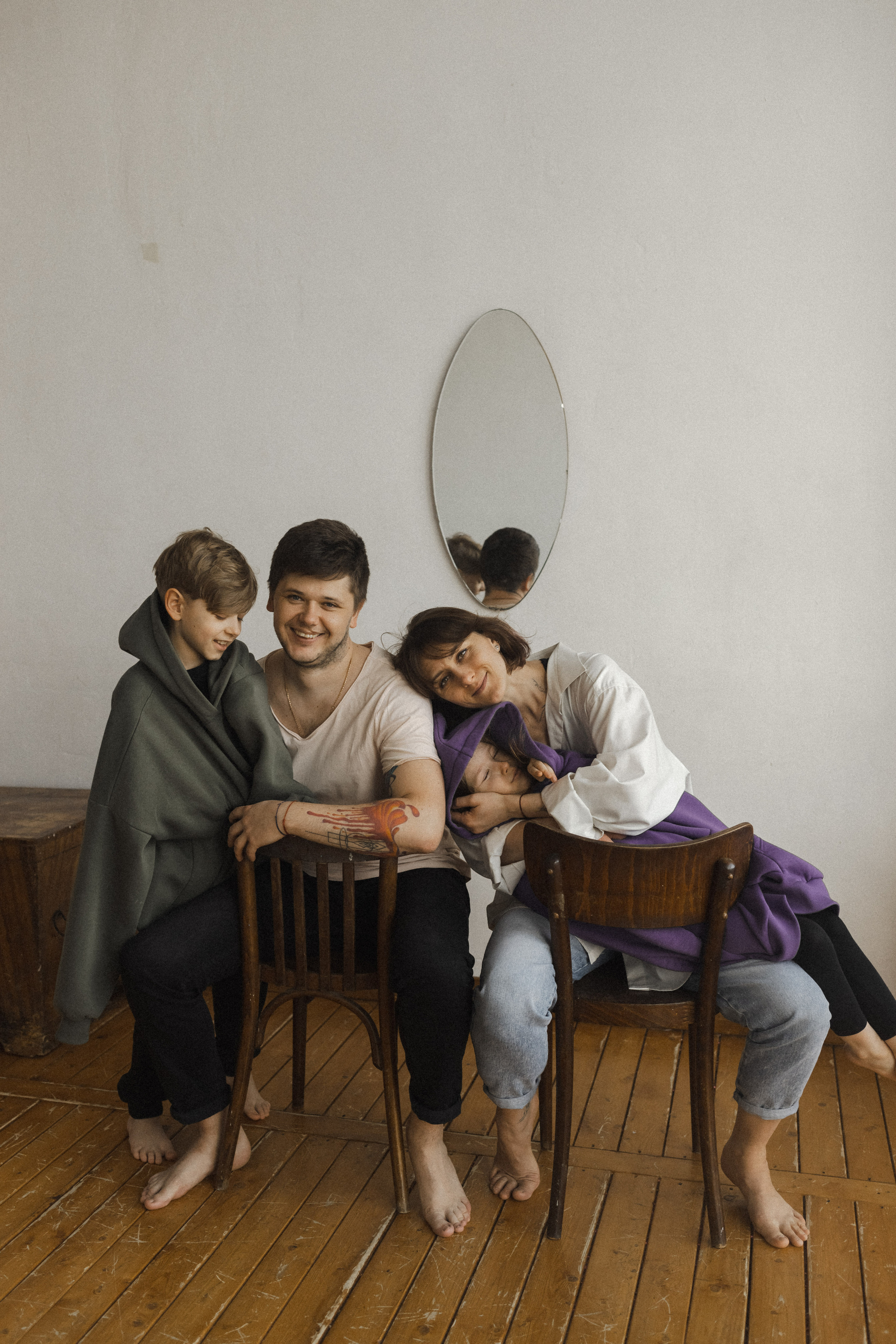 Женя, Паша, Таня и Егор. Семейный фотограф в Москве