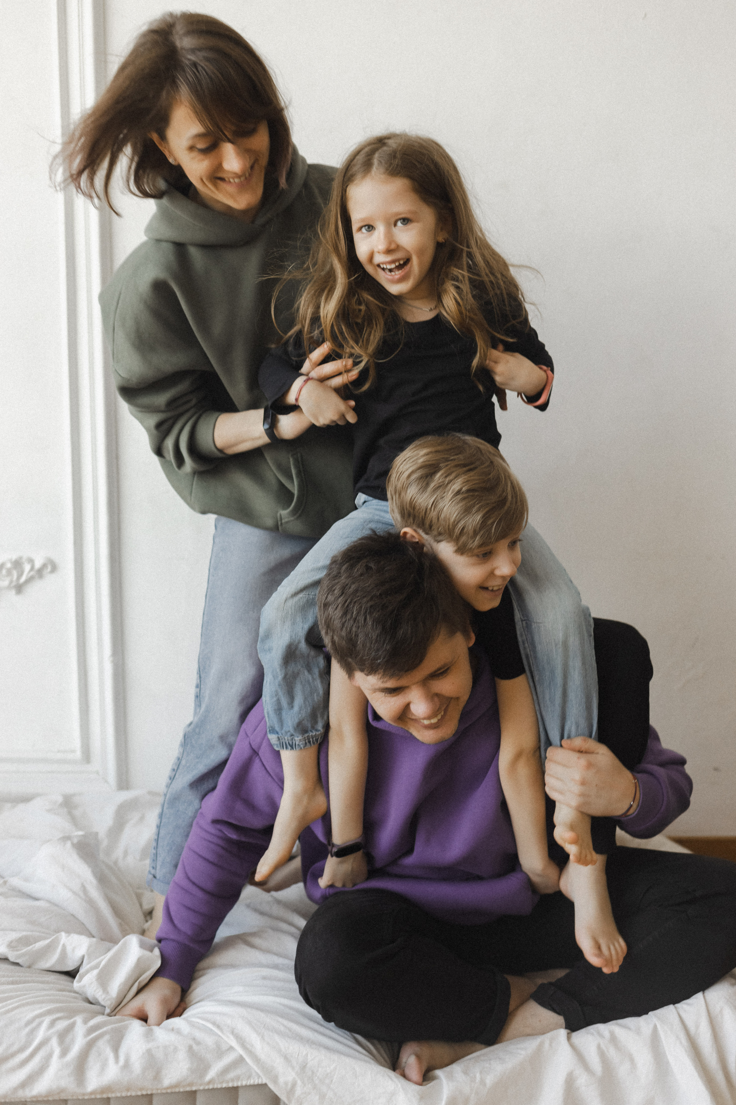 Женя, Паша, Таня и Егор. Семейный фотограф в Москве