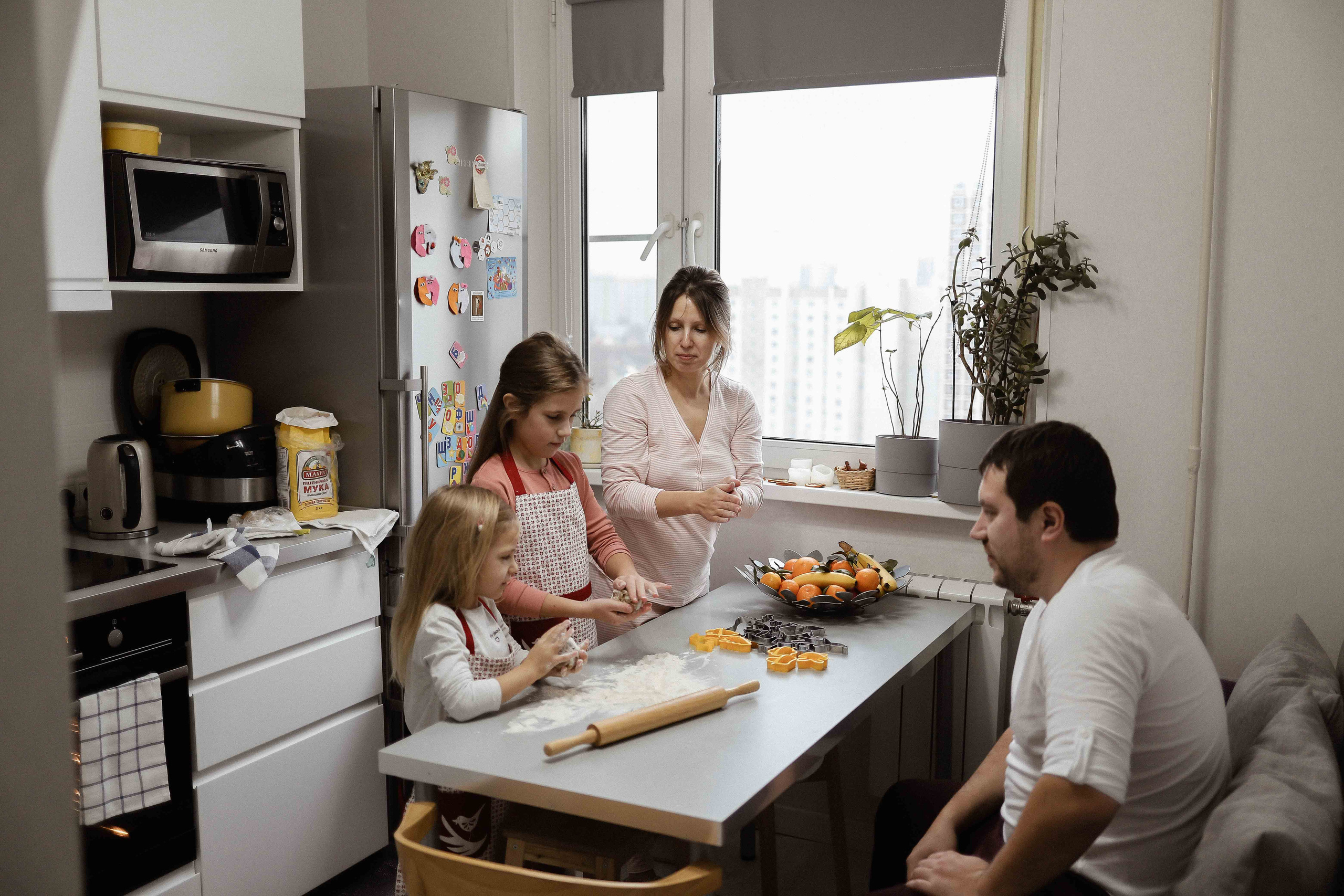 Ира, Андрей, Юля, Даша и Миша. Семейный фотограф в Москве