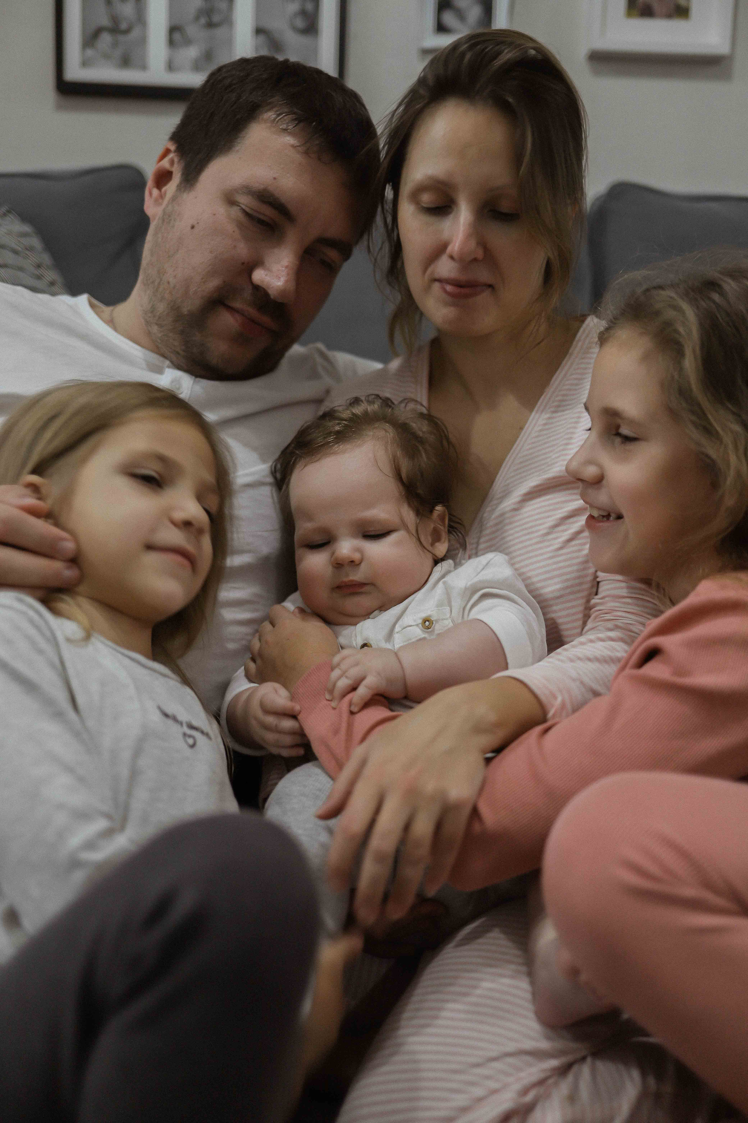 Ира, Андрей, Юля, Даша и Миша. Семейный фотограф в Москве