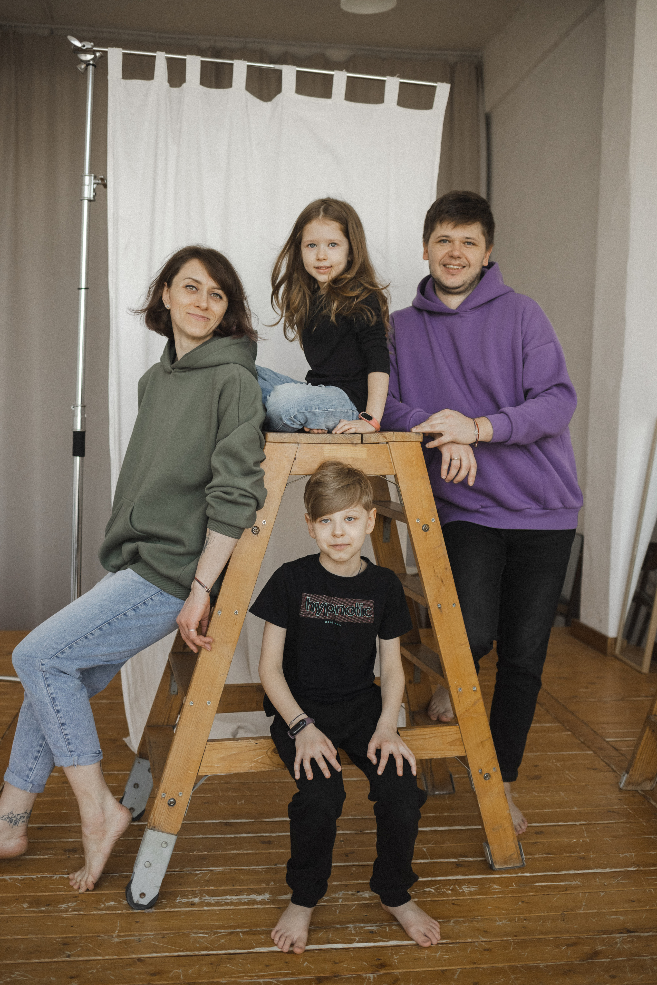 Женя, Паша, Таня и Егор. Семейный фотограф в Москве