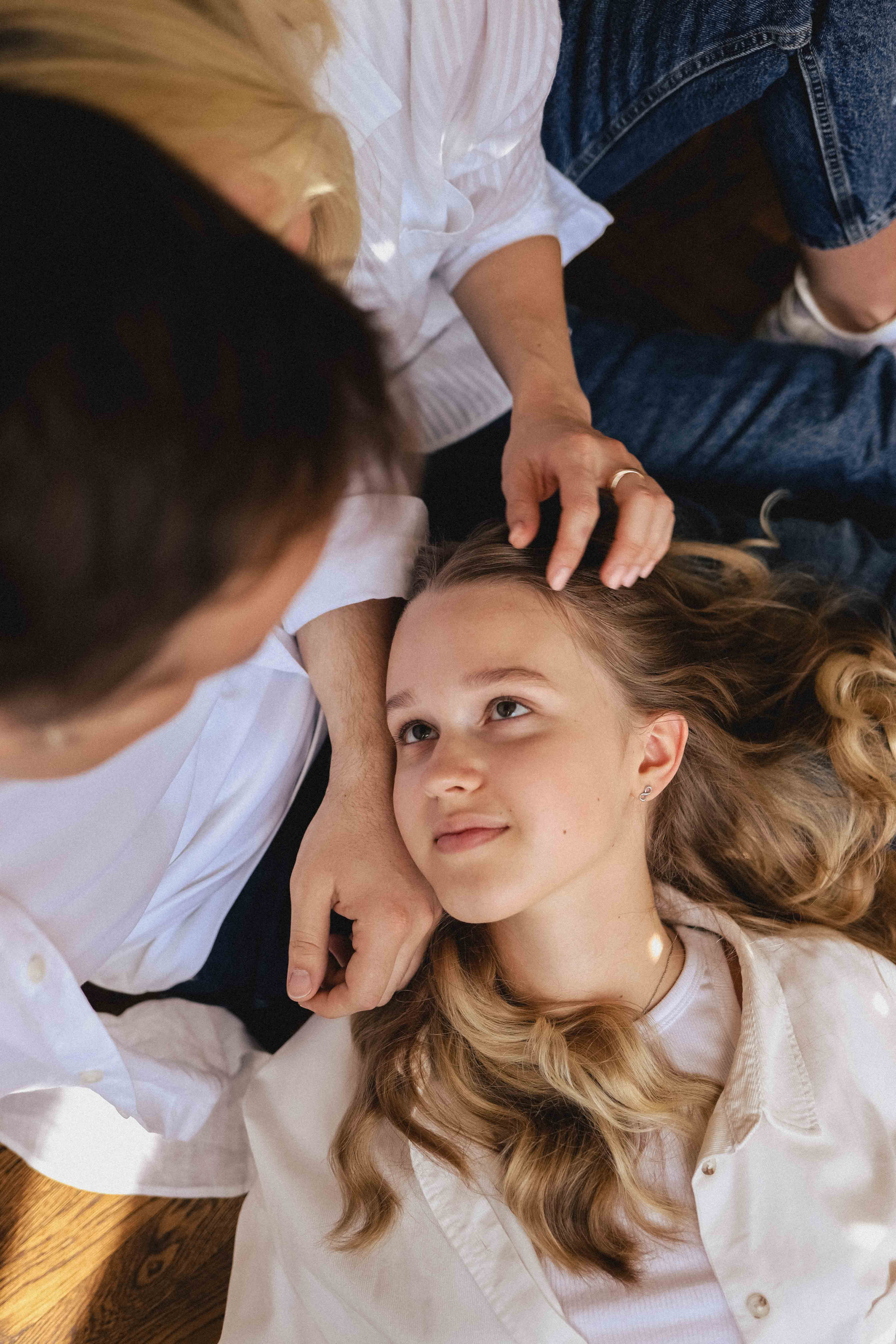 Семья в студии. Семейный фотограф в Москве