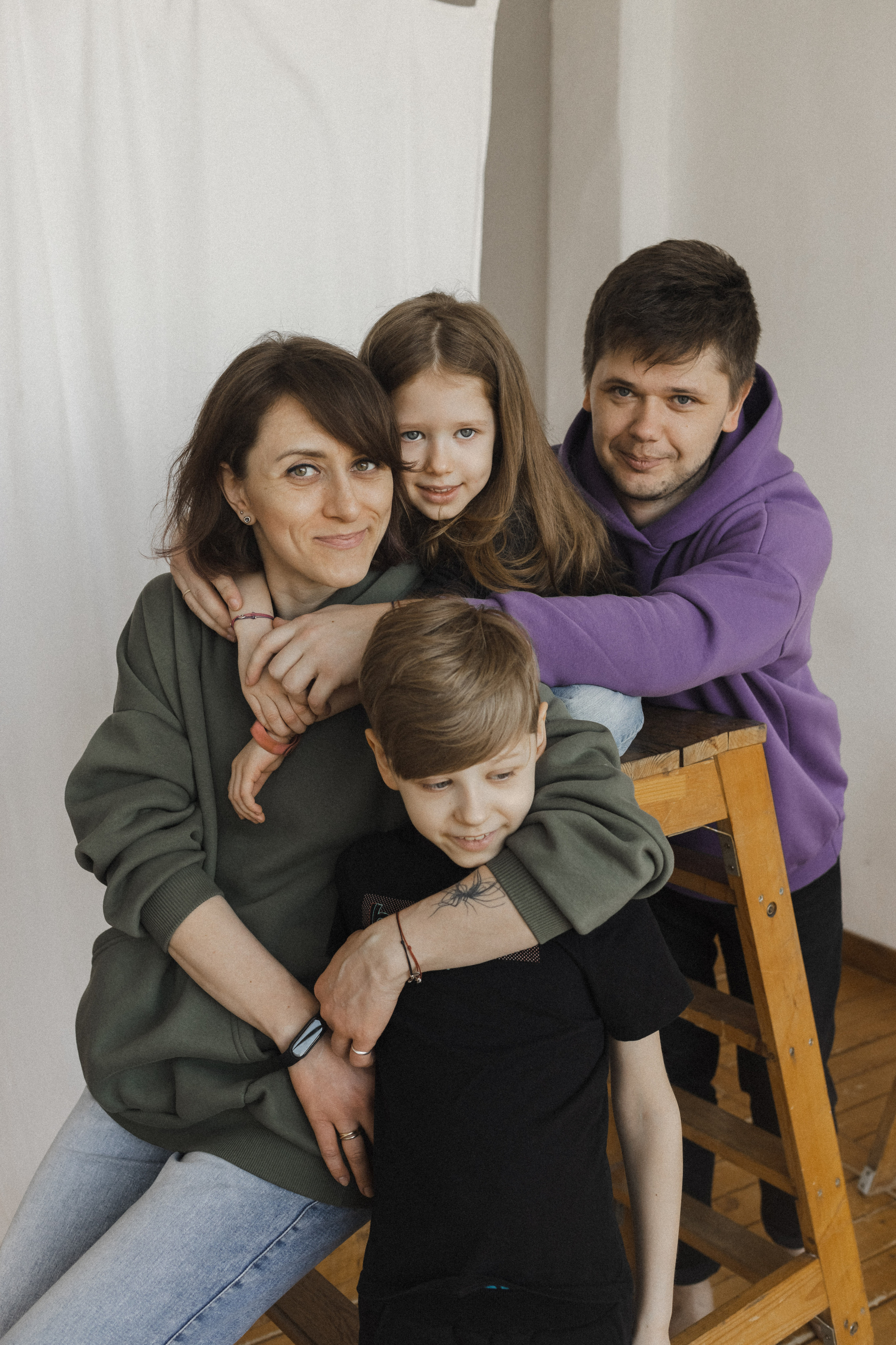 Женя, Паша, Таня и Егор. Семейный фотограф в Москве