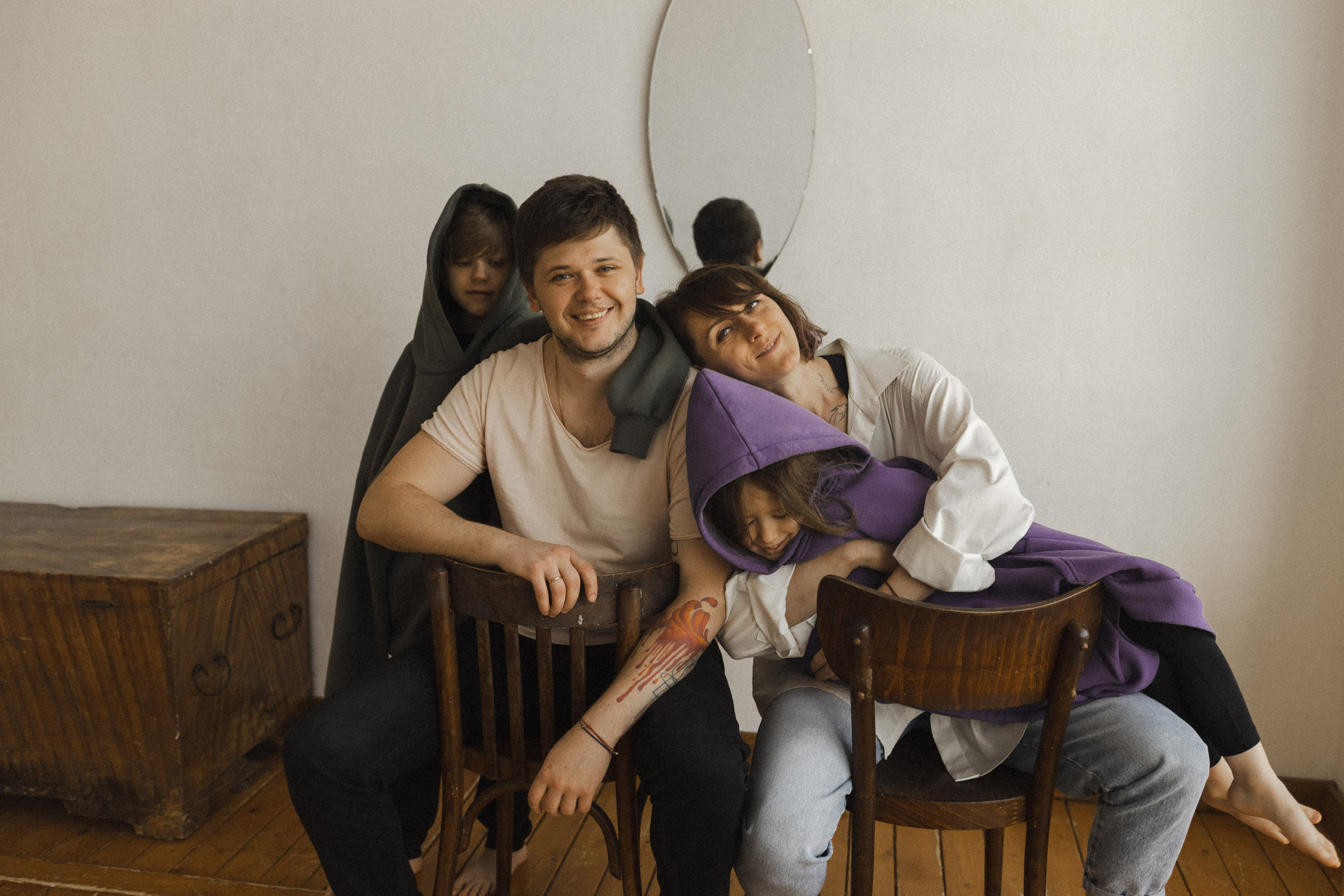 Женя, Паша, Таня и Егор. Семейный фотограф в Москве