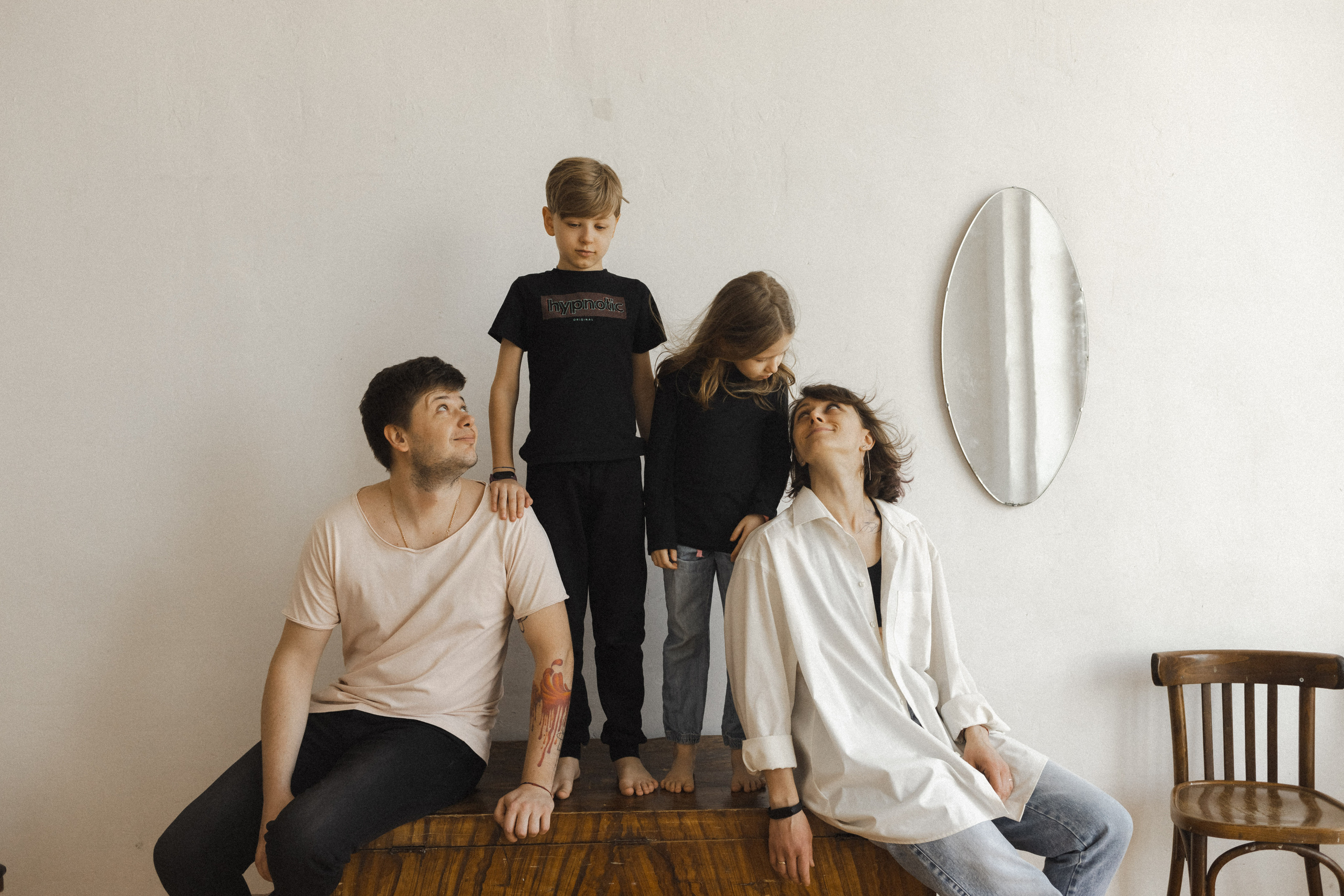 Женя, Паша, Таня и Егор. Семейный фотограф в Москве