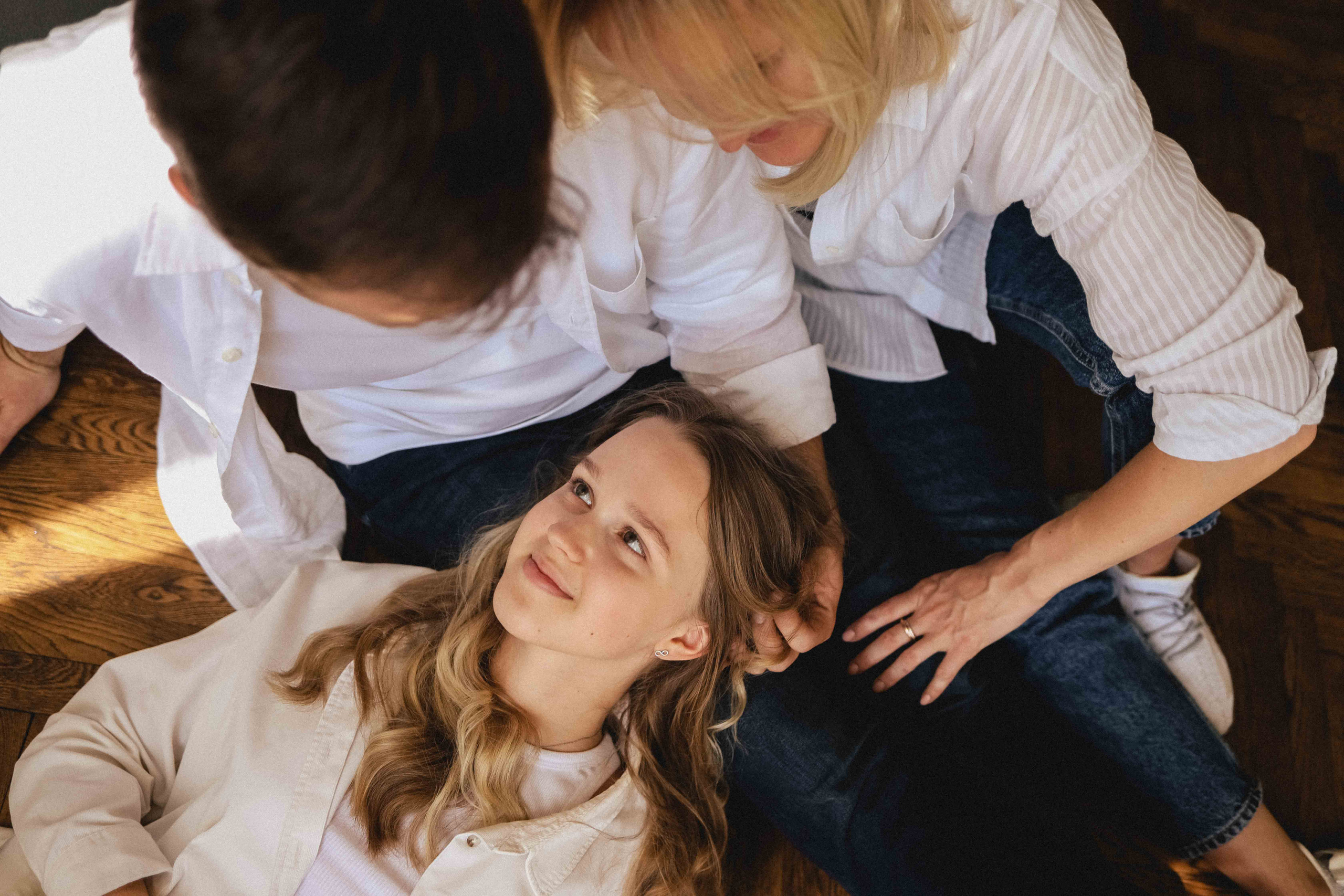 Семья в студии. Семейный фотограф в Москве