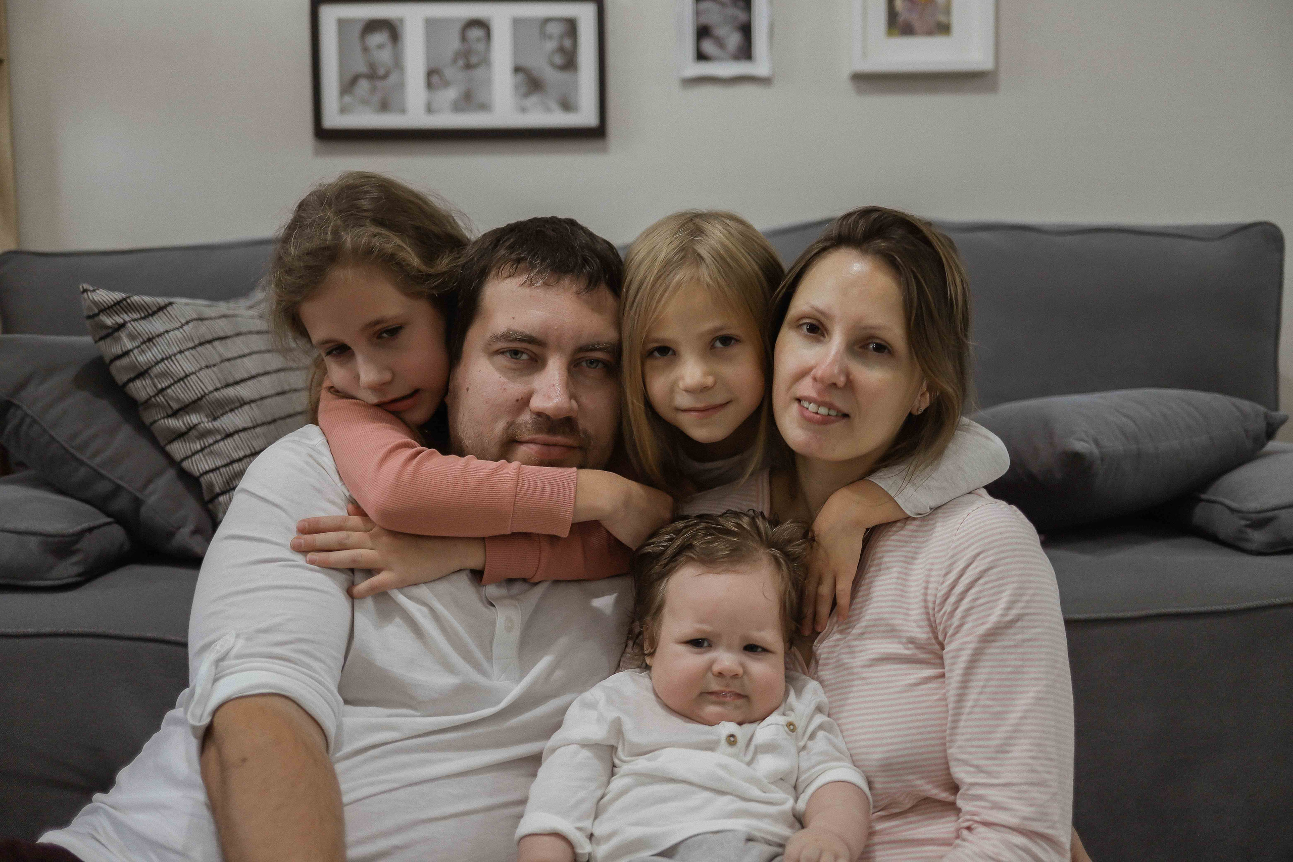 Ира, Андрей, Юля, Даша и Миша. Семейный фотограф в Москве