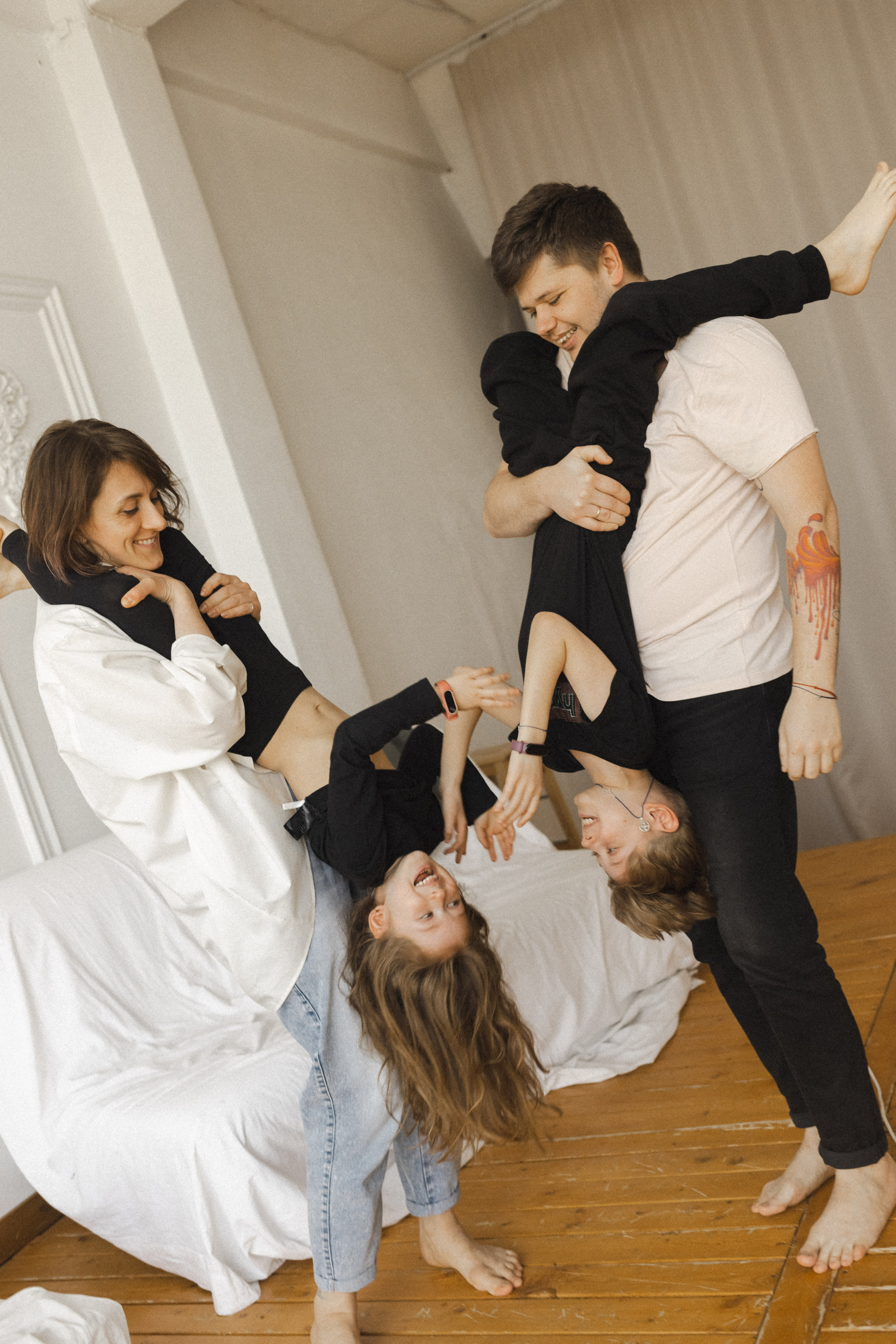 Женя, Паша, Таня и Егор. Семейный фотограф в Москве