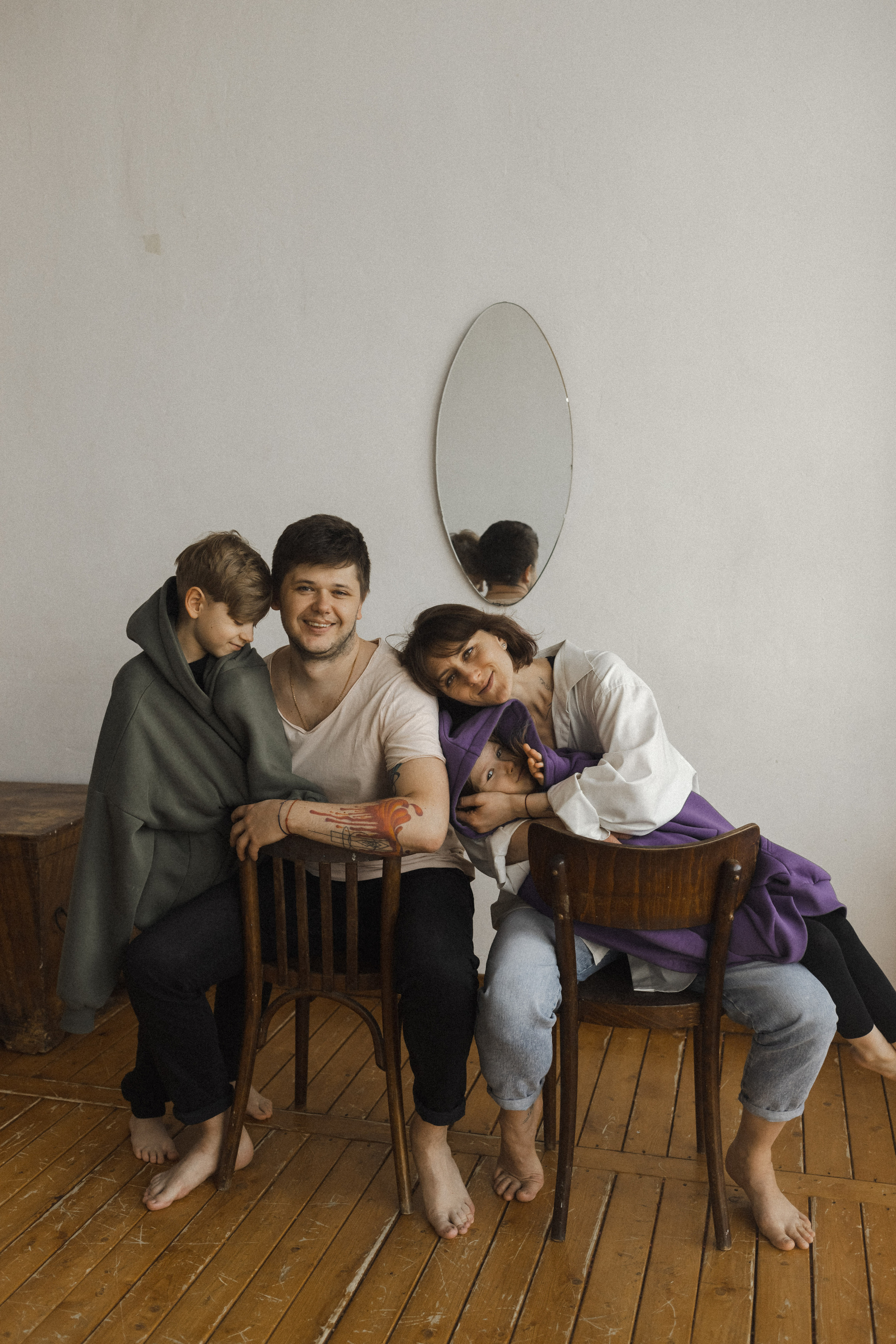 Женя, Паша, Таня и Егор. Семейный фотограф в Москве