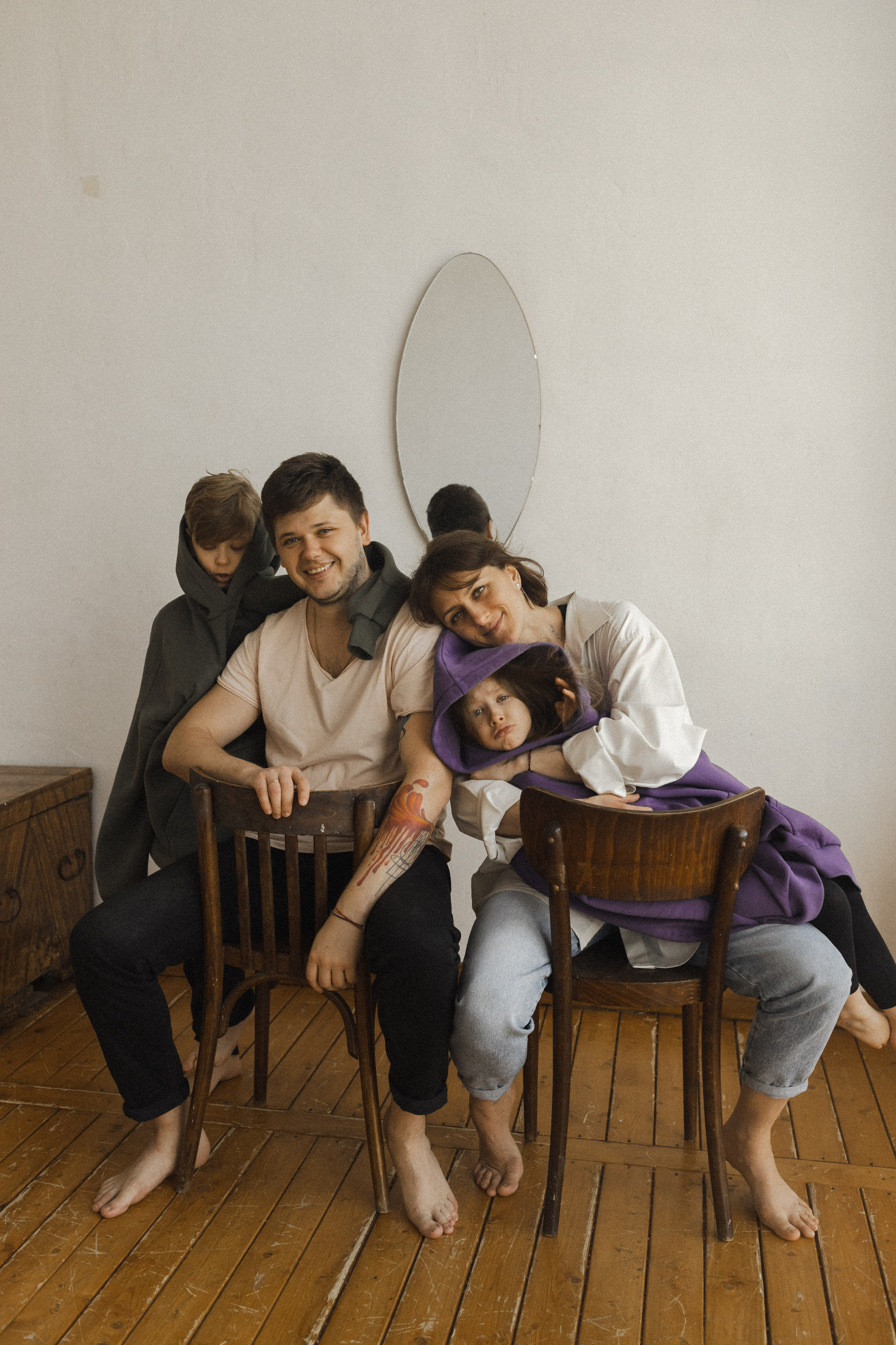 Женя, Паша, Таня и Егор. Семейный фотограф в Москве