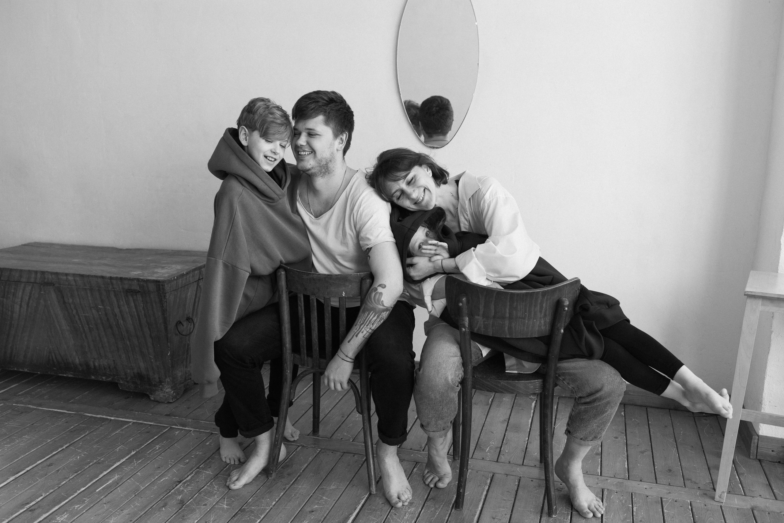 Женя, Паша, Таня и Егор. Семейный фотограф в Москве