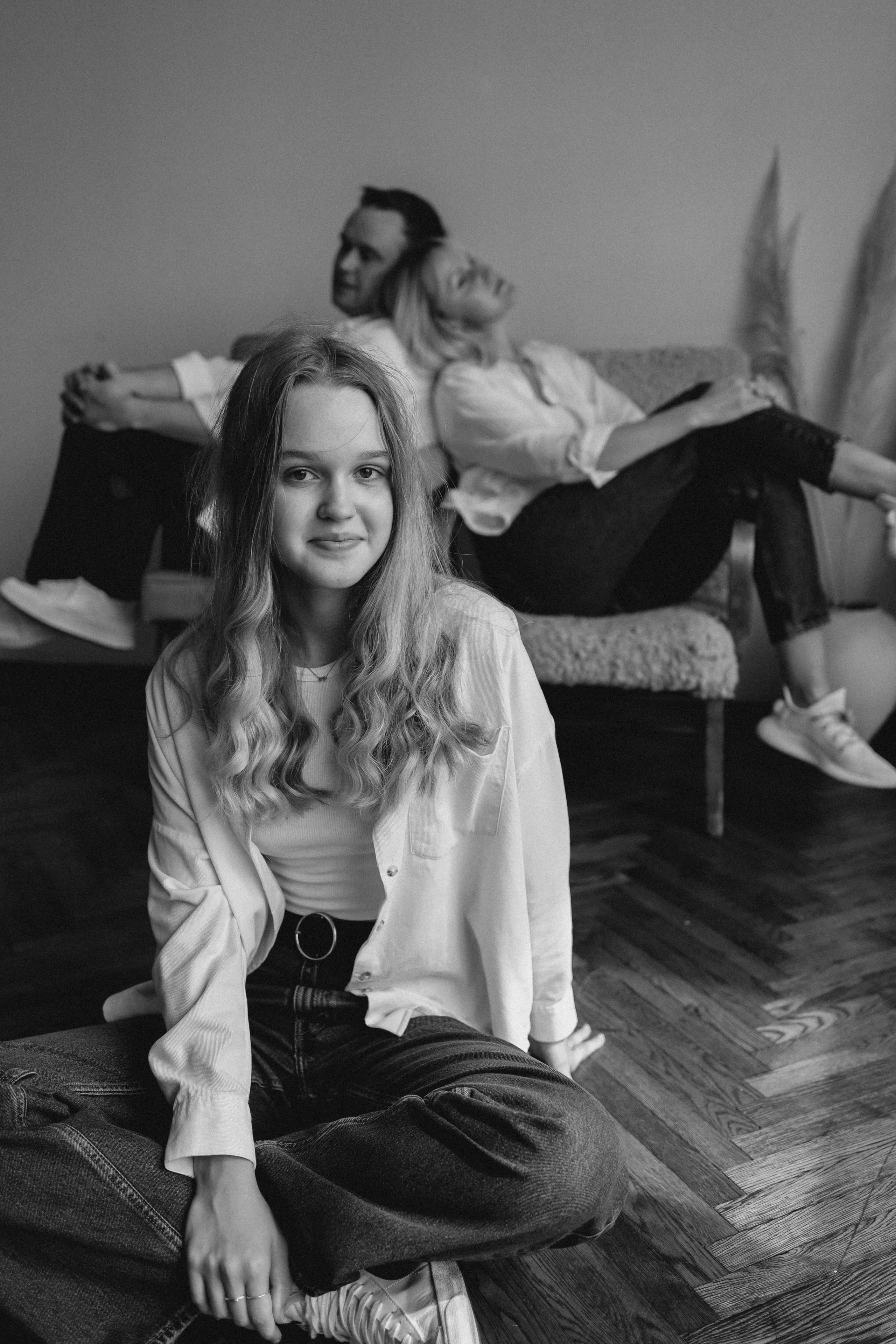 Семья в студии. Семейный фотограф в Москве