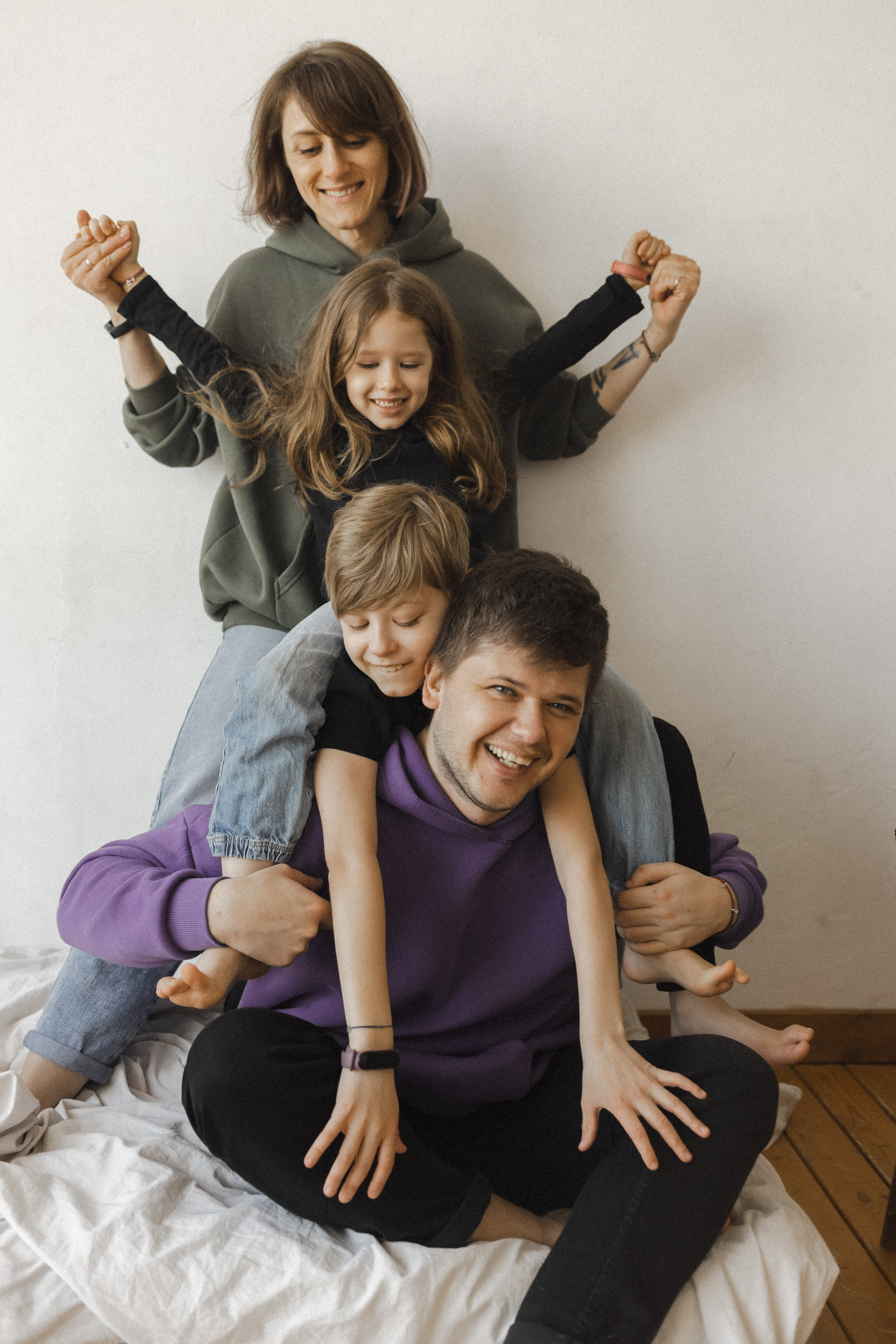 Женя, Паша, Таня и Егор. Семейный фотограф в Москве