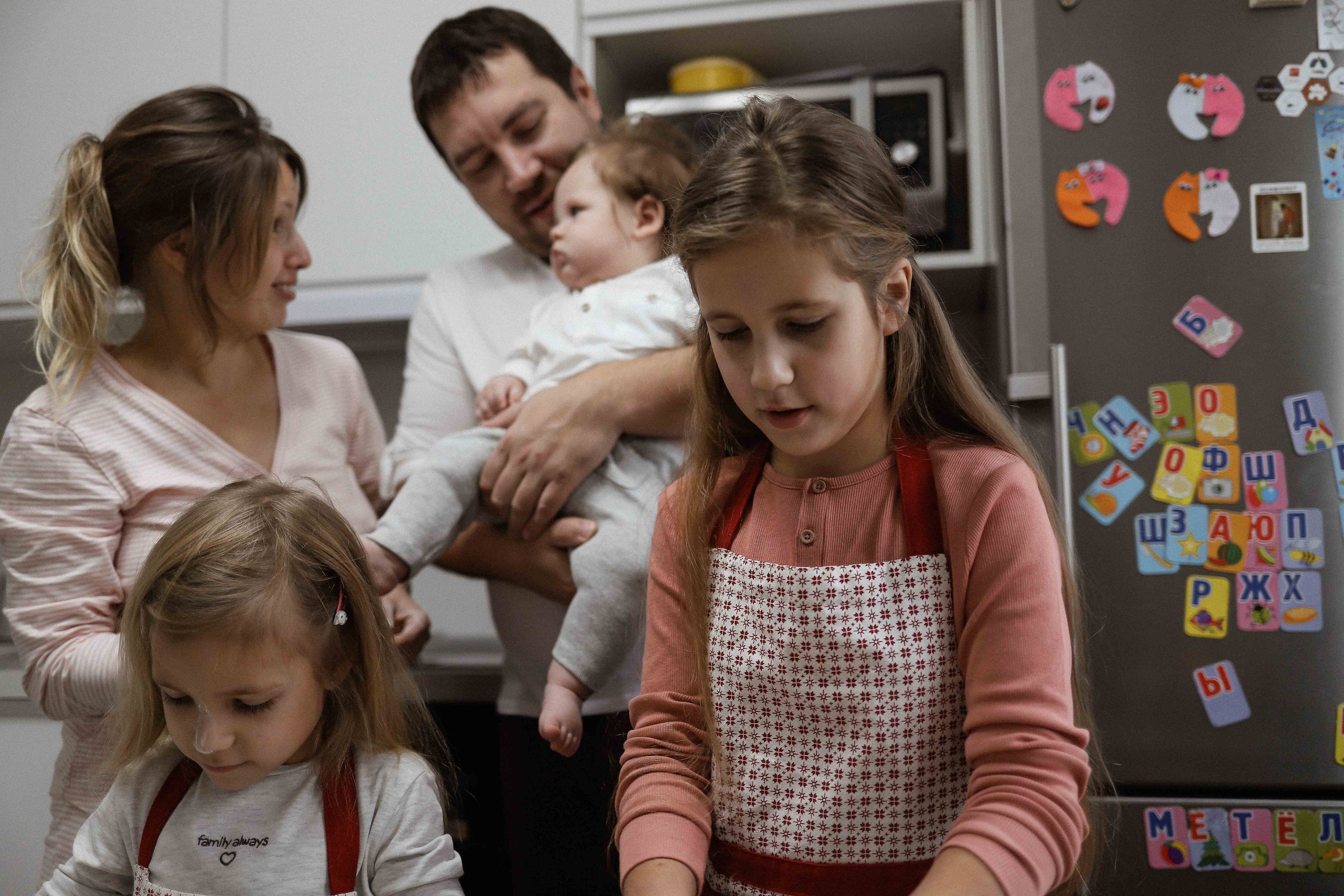 Ира, Андрей, Юля, Даша и Миша. Семейный фотограф в Москве