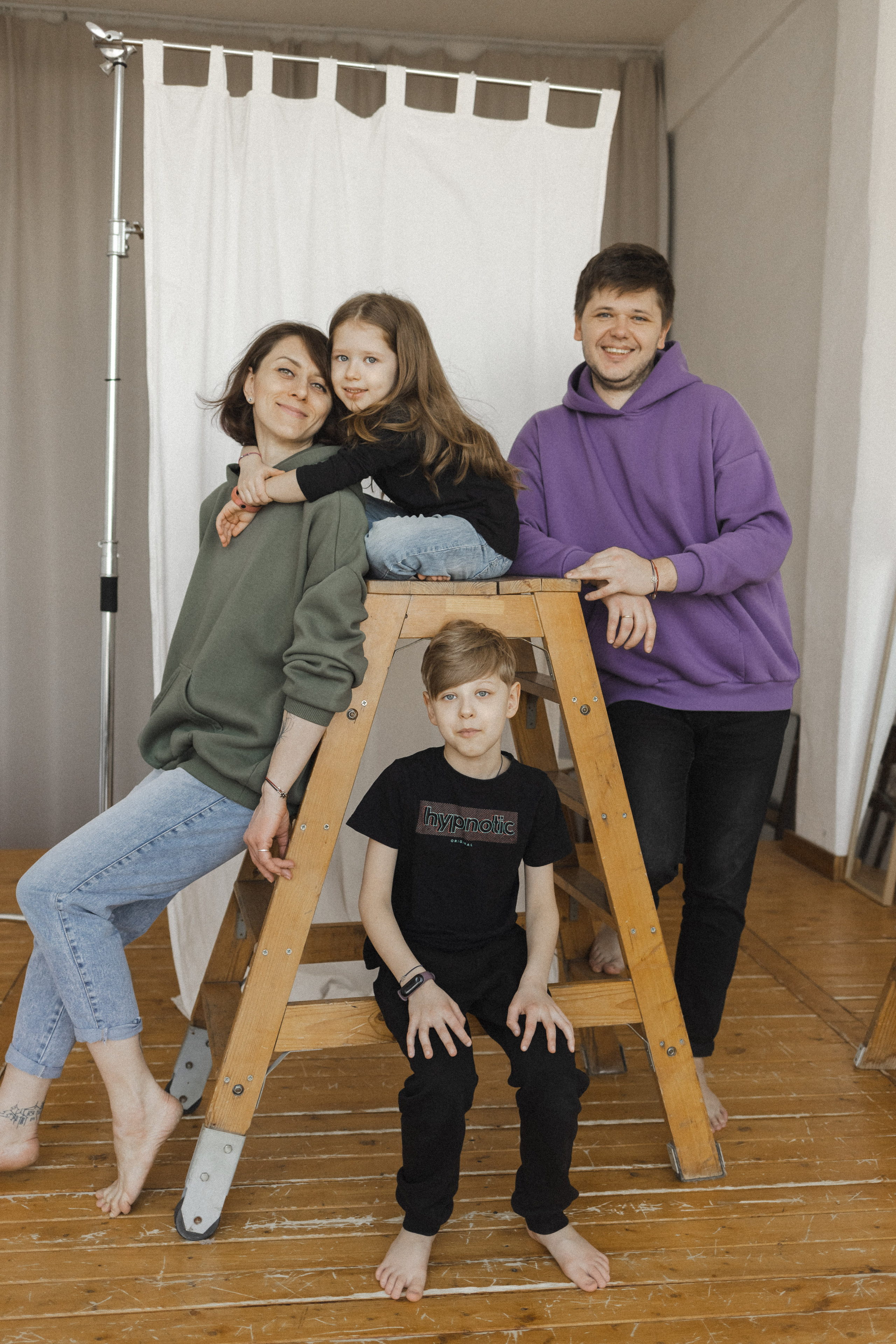 Женя, Паша, Таня и Егор. Семейный фотограф в Москве