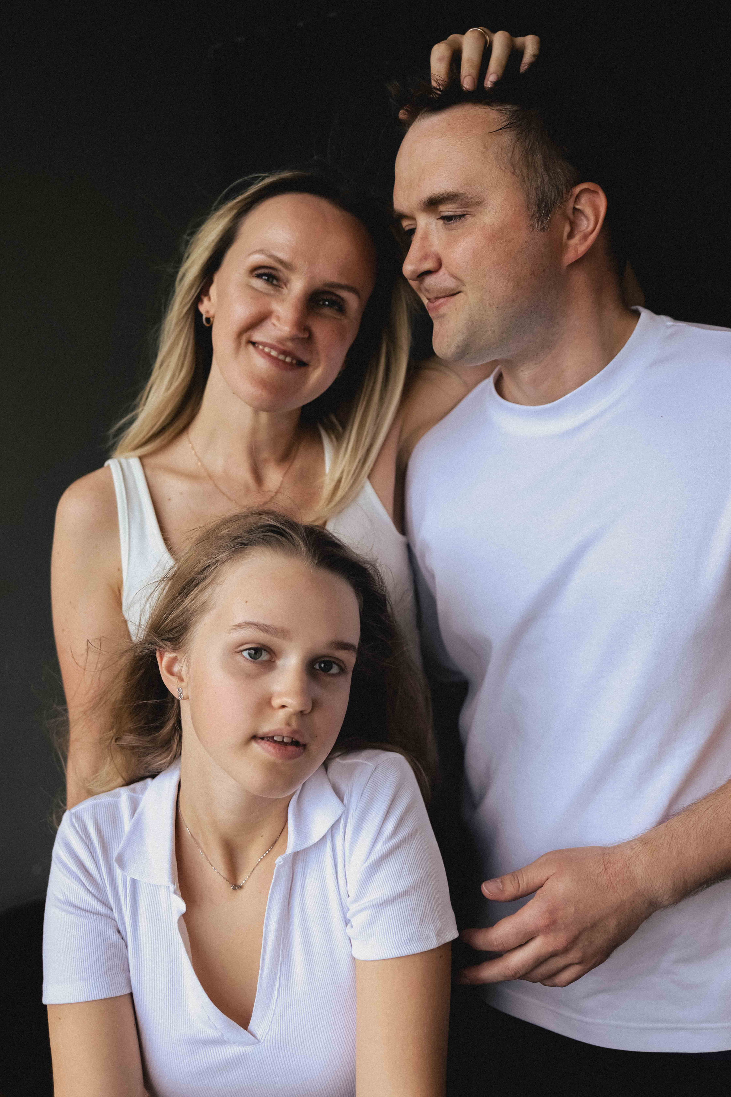 Семья в студии. Семейный фотограф в Москве