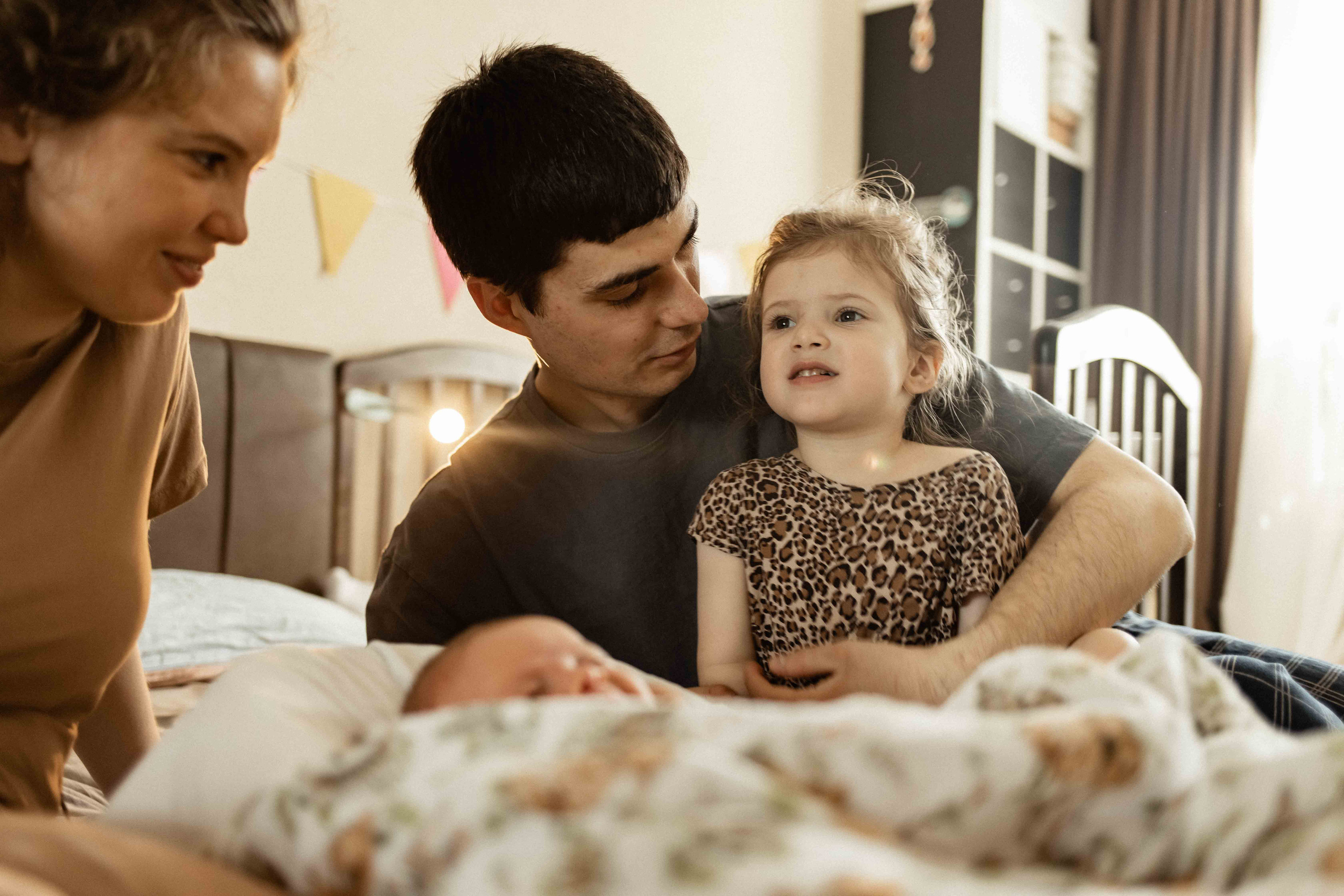 Анастасия, Сергей, Мира и Лиза. Семейный фотограф в Москве