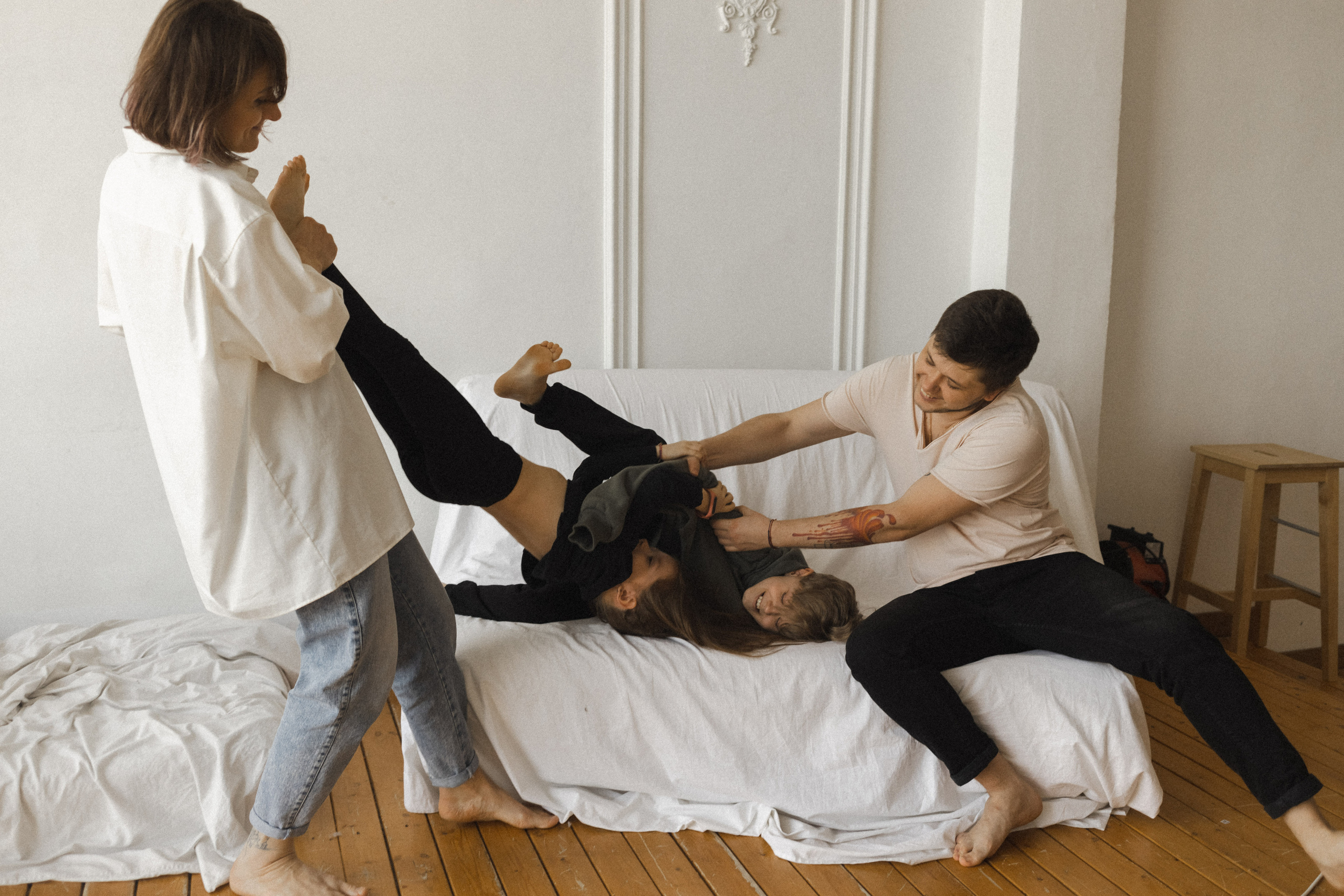 Женя, Паша, Таня и Егор. Семейный фотограф в Москве