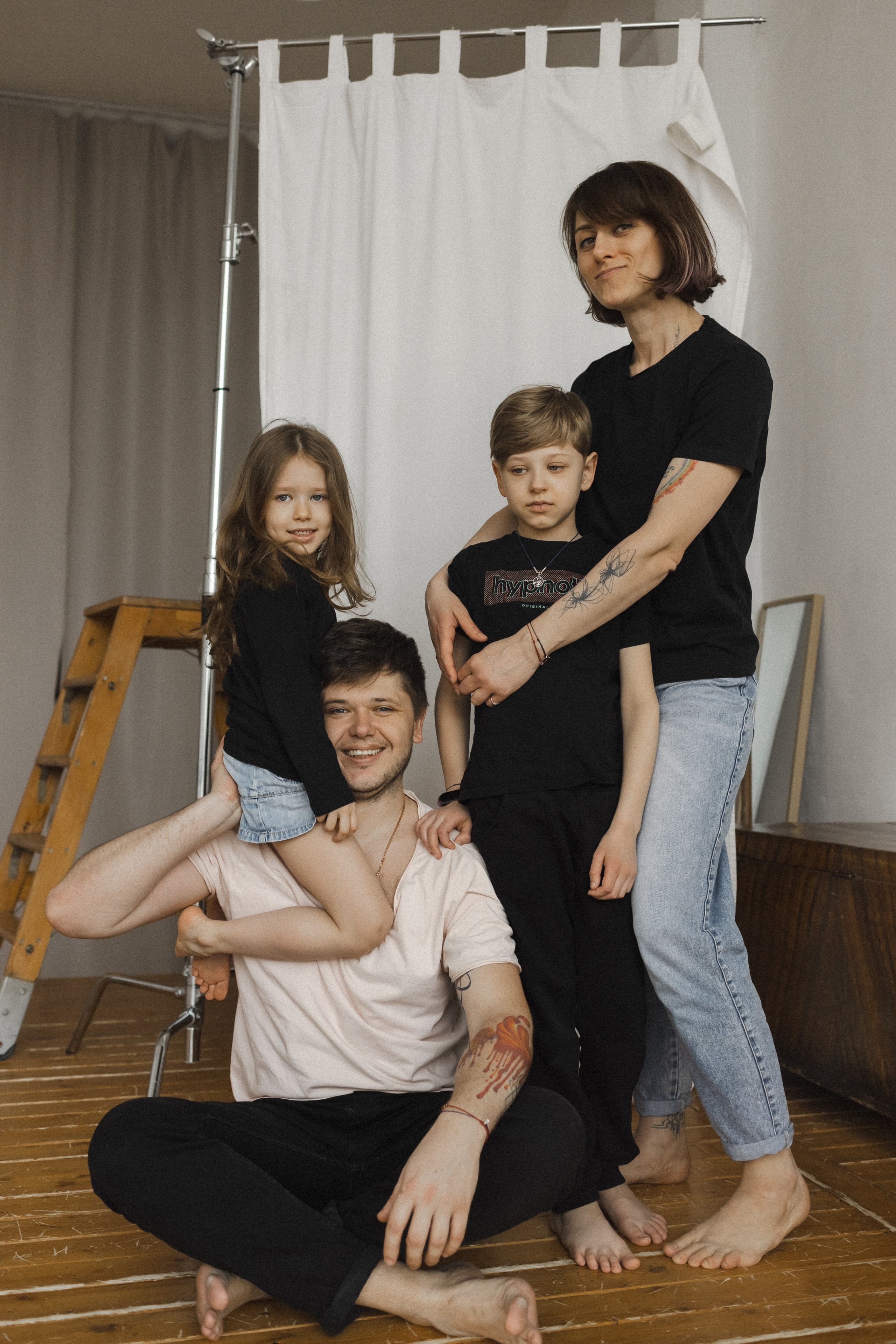 Женя, Паша, Таня и Егор. Семейный фотограф в Москве