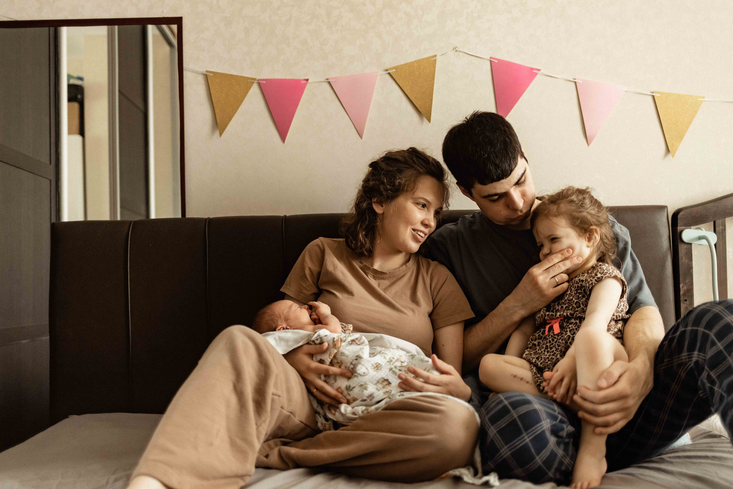 Анастасия, Сергей, Мира и Лиза. Семейный фотограф в Москве