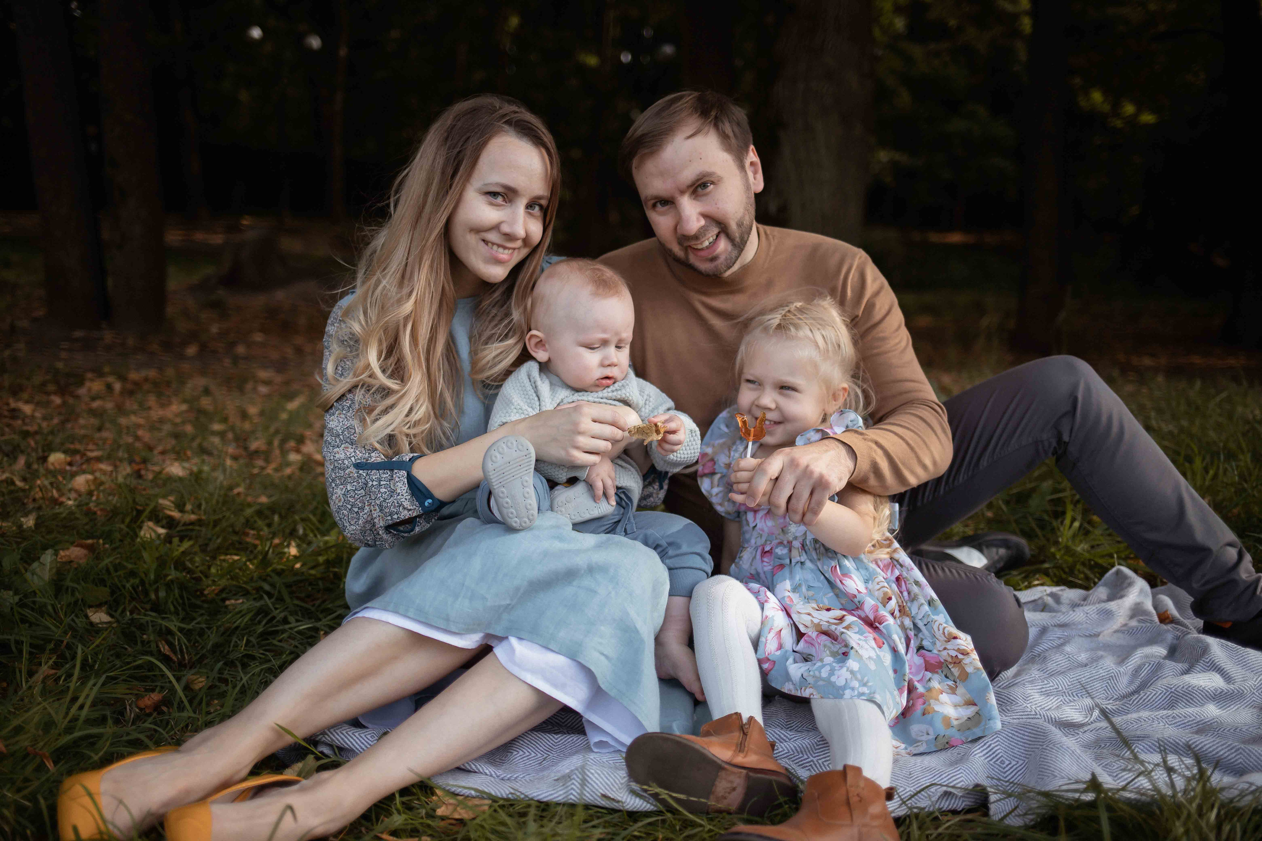 Анна, Костя, Агата и Кристиан. Семейный фотограф в Москве