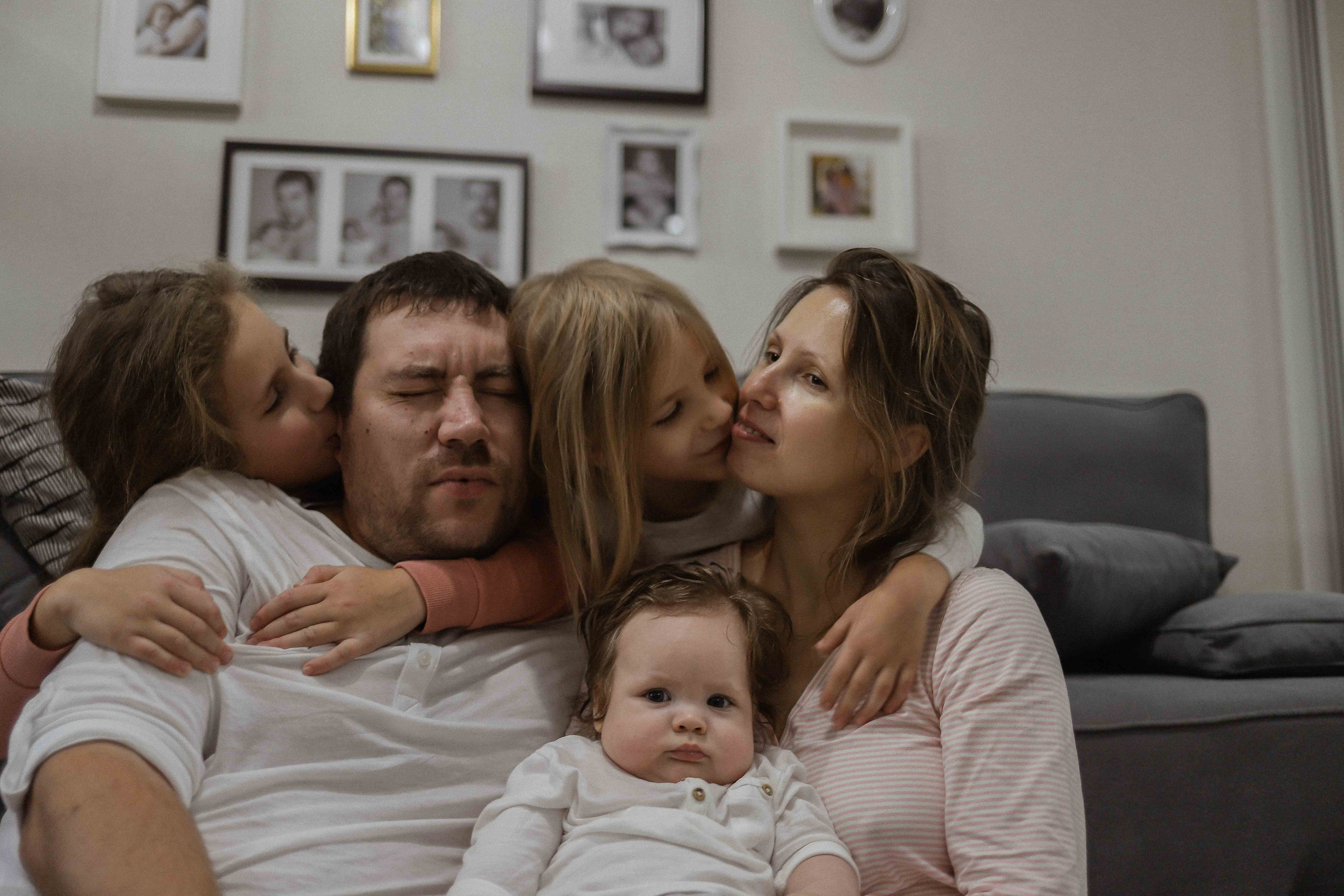 Ира, Андрей, Юля, Даша и Миша. Семейный фотограф в Москве