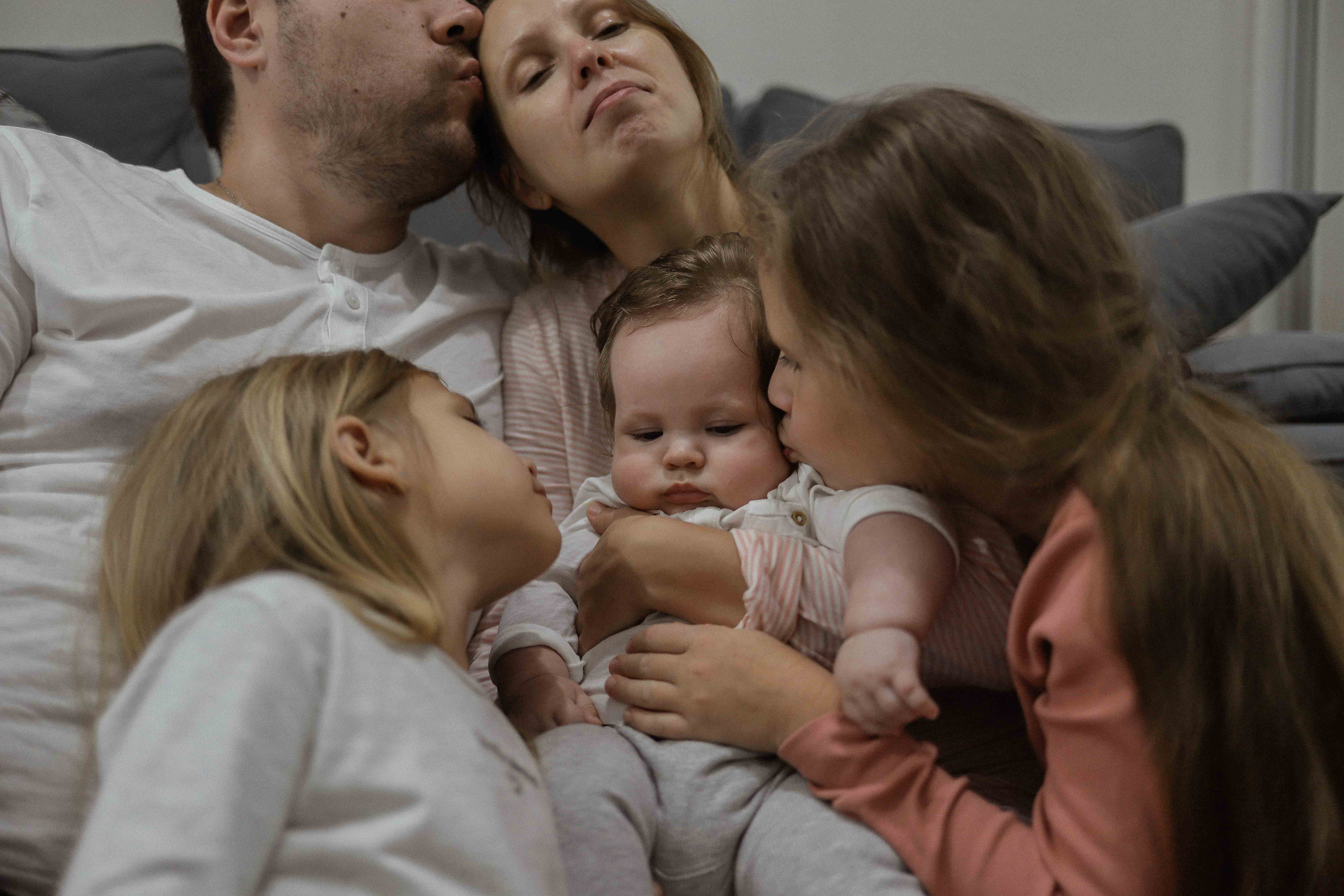Ира, Андрей, Юля, Даша и Миша. Семейный фотограф в Москве