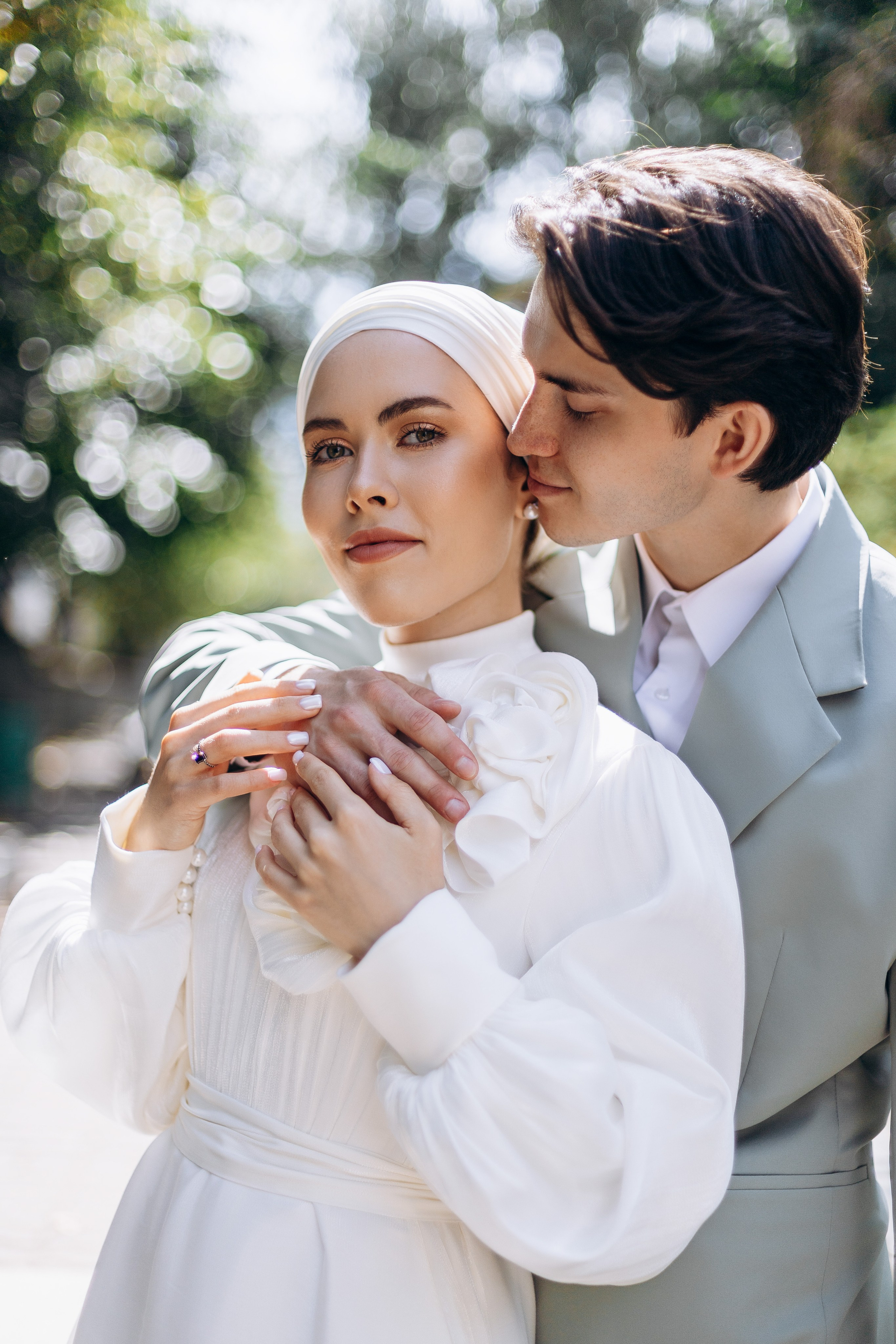 свадебная фотосессия в парке, свадебный фотограф Казань