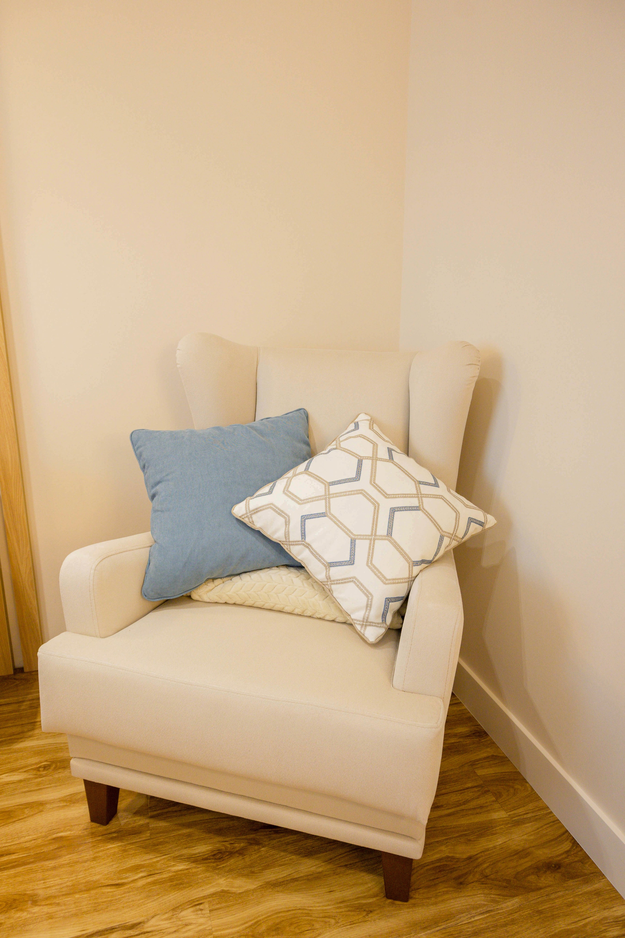 The apartment is in a modern style. Fotograf Dmitrii Donets