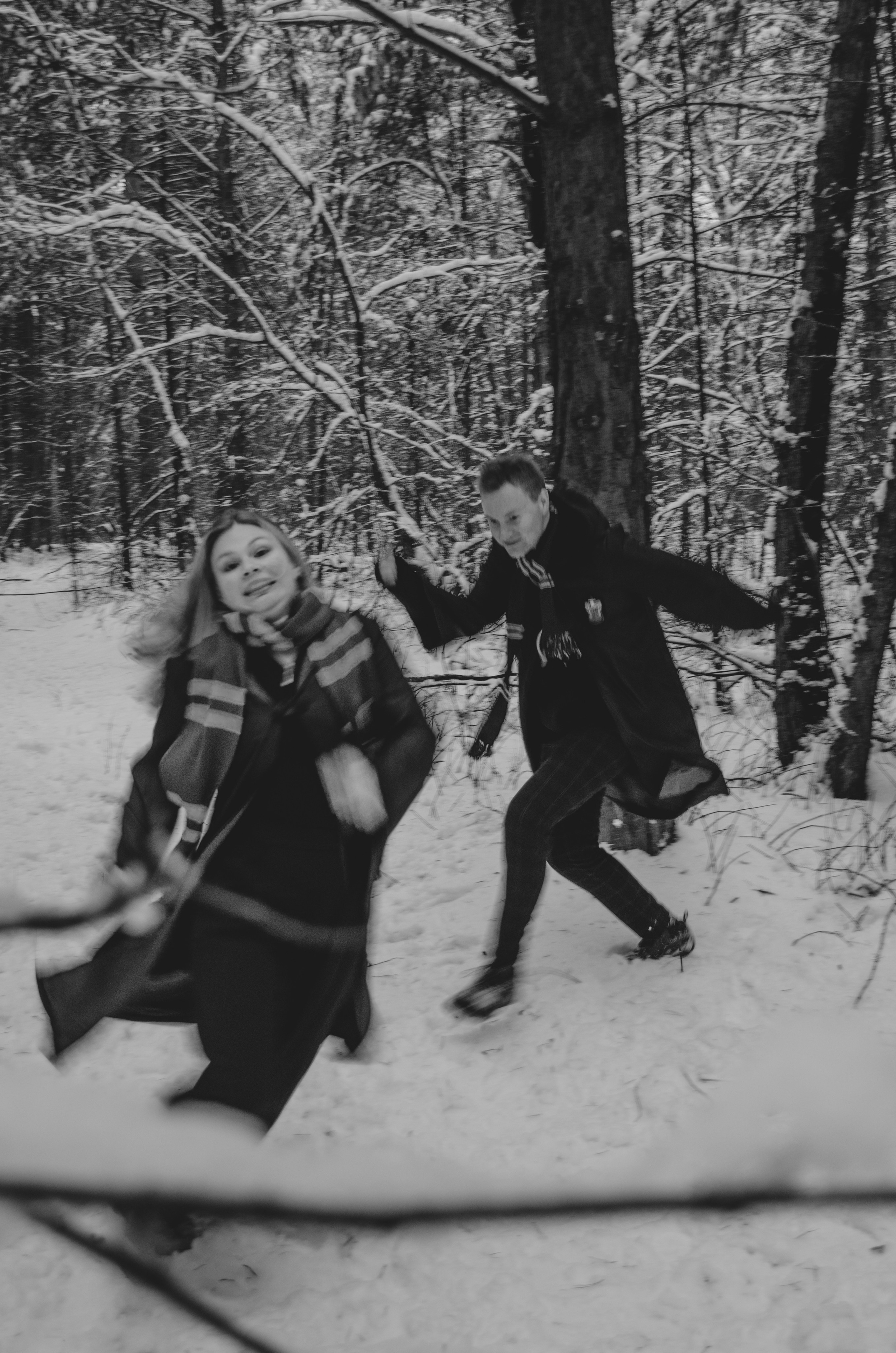 Зимняя история любви в стиле фильма «Гарри Поттер». Денисова Аля — фотограф для парных съемок и индивидуальных историй в Барнауле