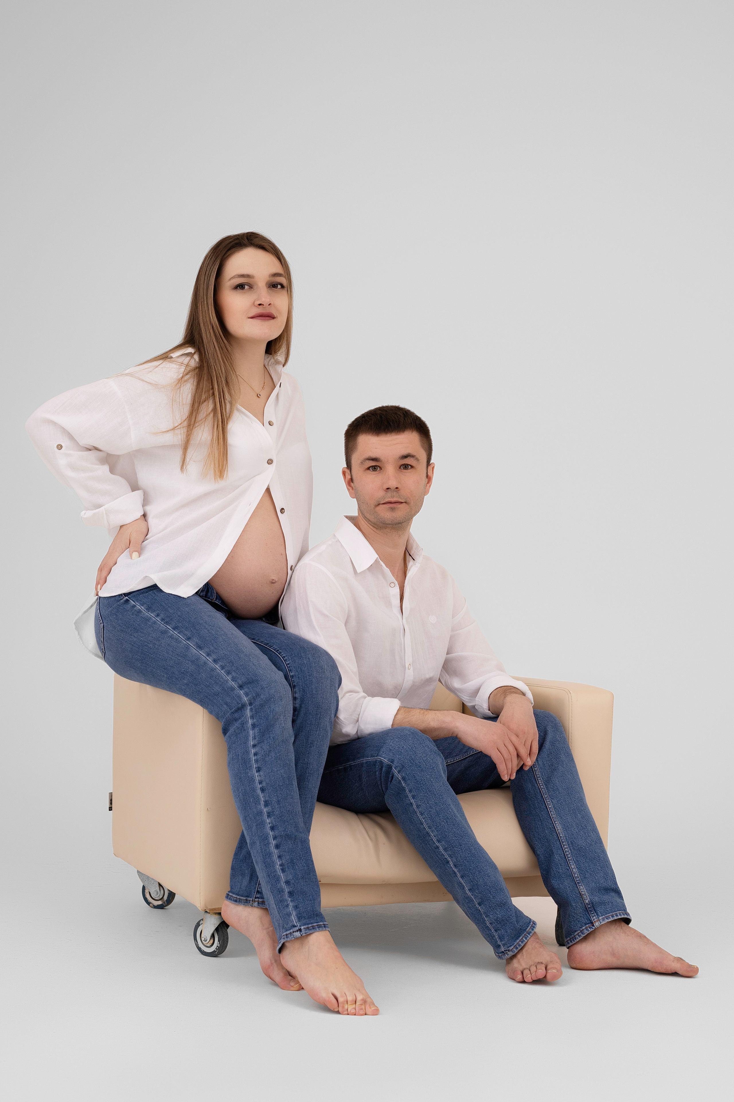 Елена и Роман — семейная фотосессия, фотосессия беременности. Анастасия, Фотограф женского портрета и беременности в стиле vogue