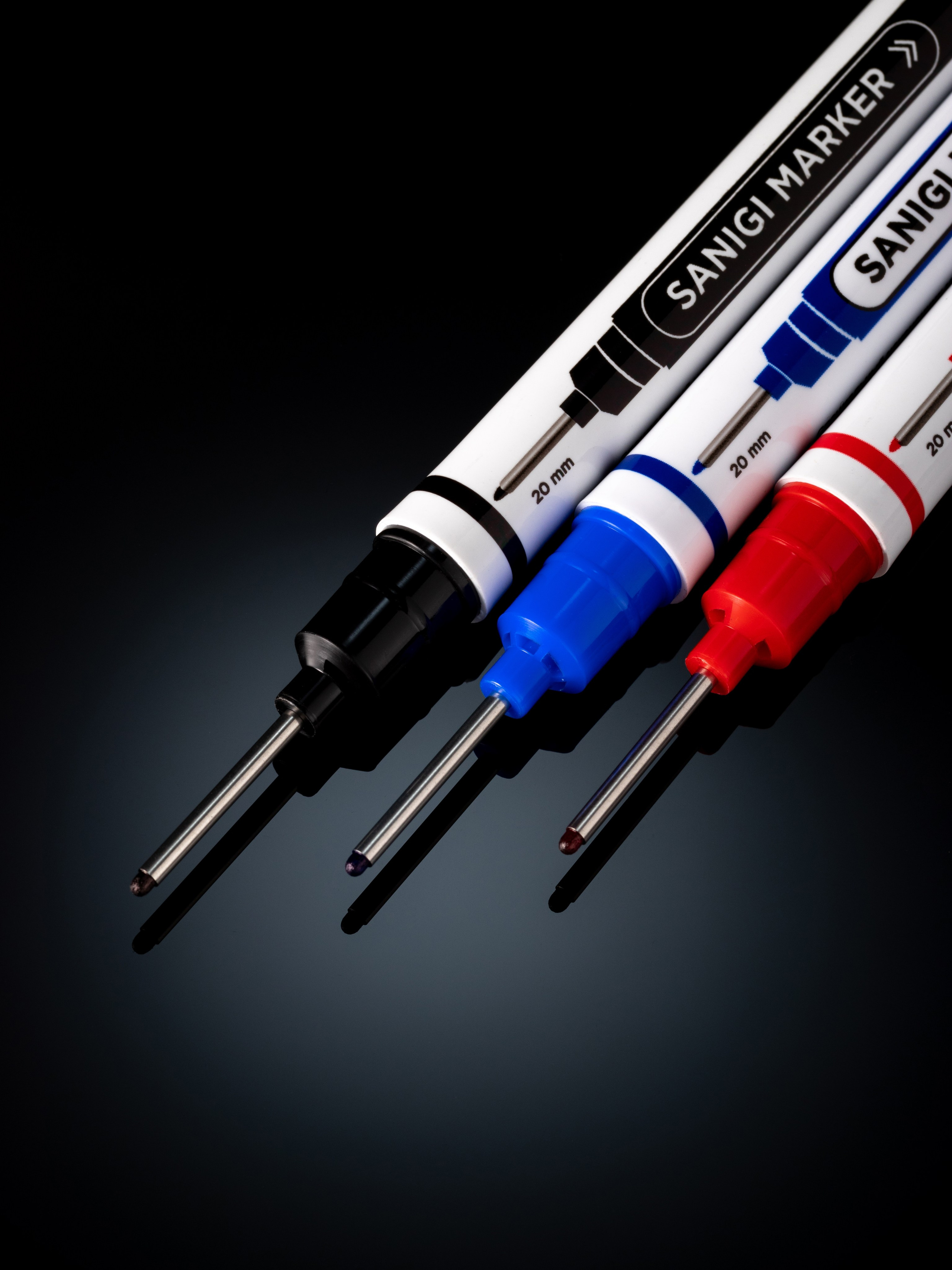 Строительные маркеры 3 штуки крупно sanigi marker