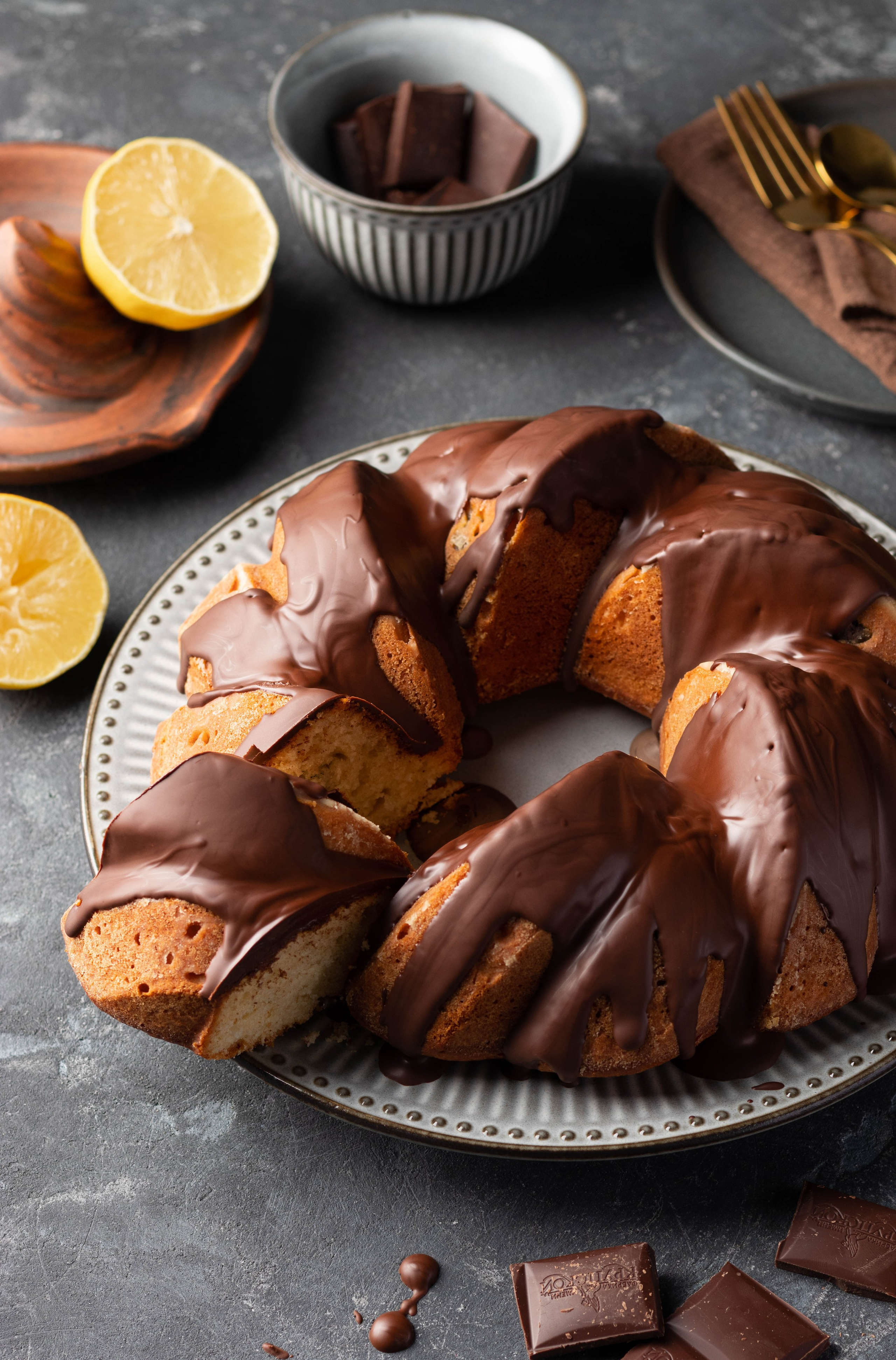 Лимонно-шоколадный кекс. Ольга Кирсанова фуд-фотограф, фуд-стилист, Москва