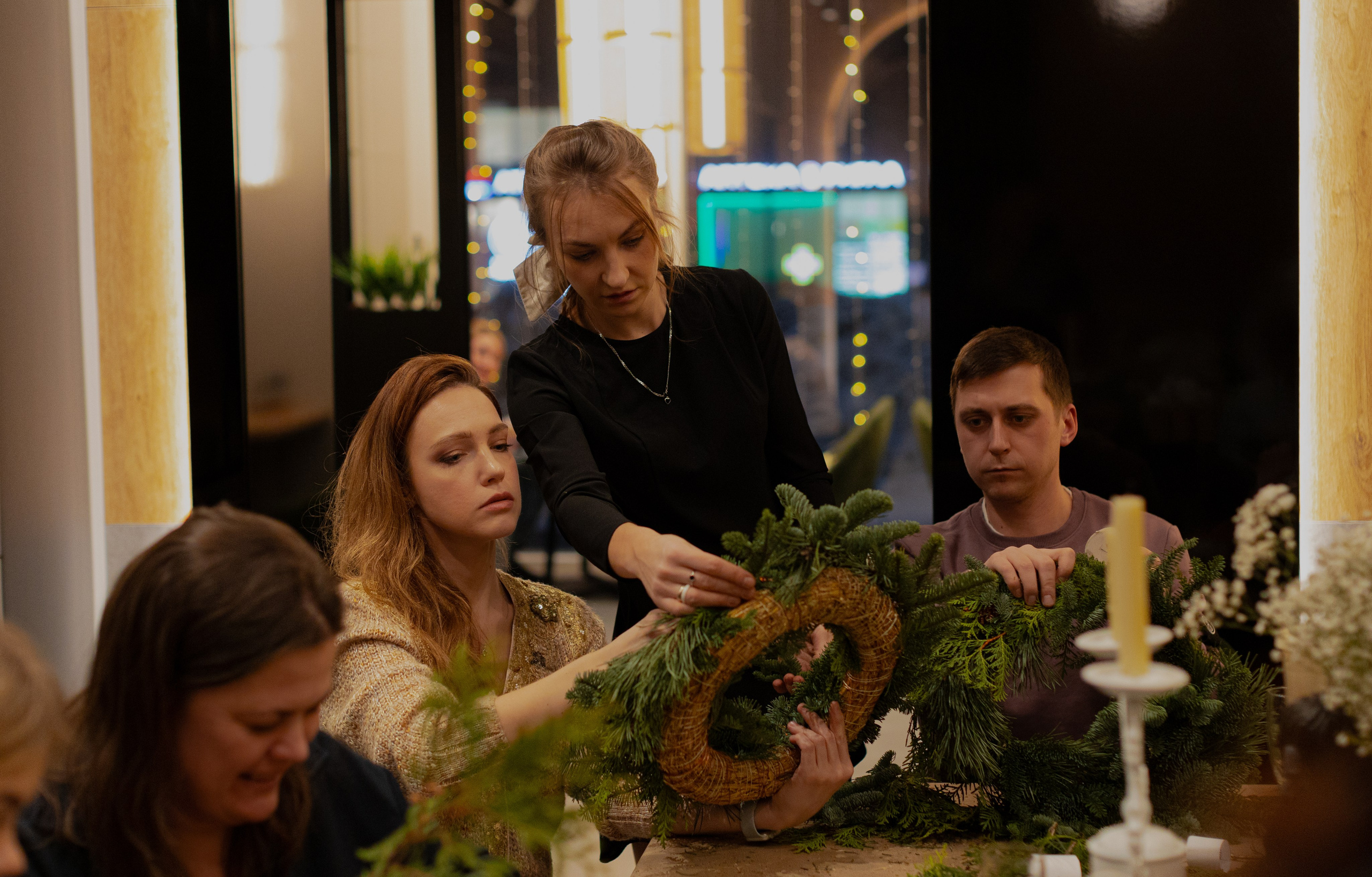 Мк Новогодний Венок. Анастасия Ракчеева Художник