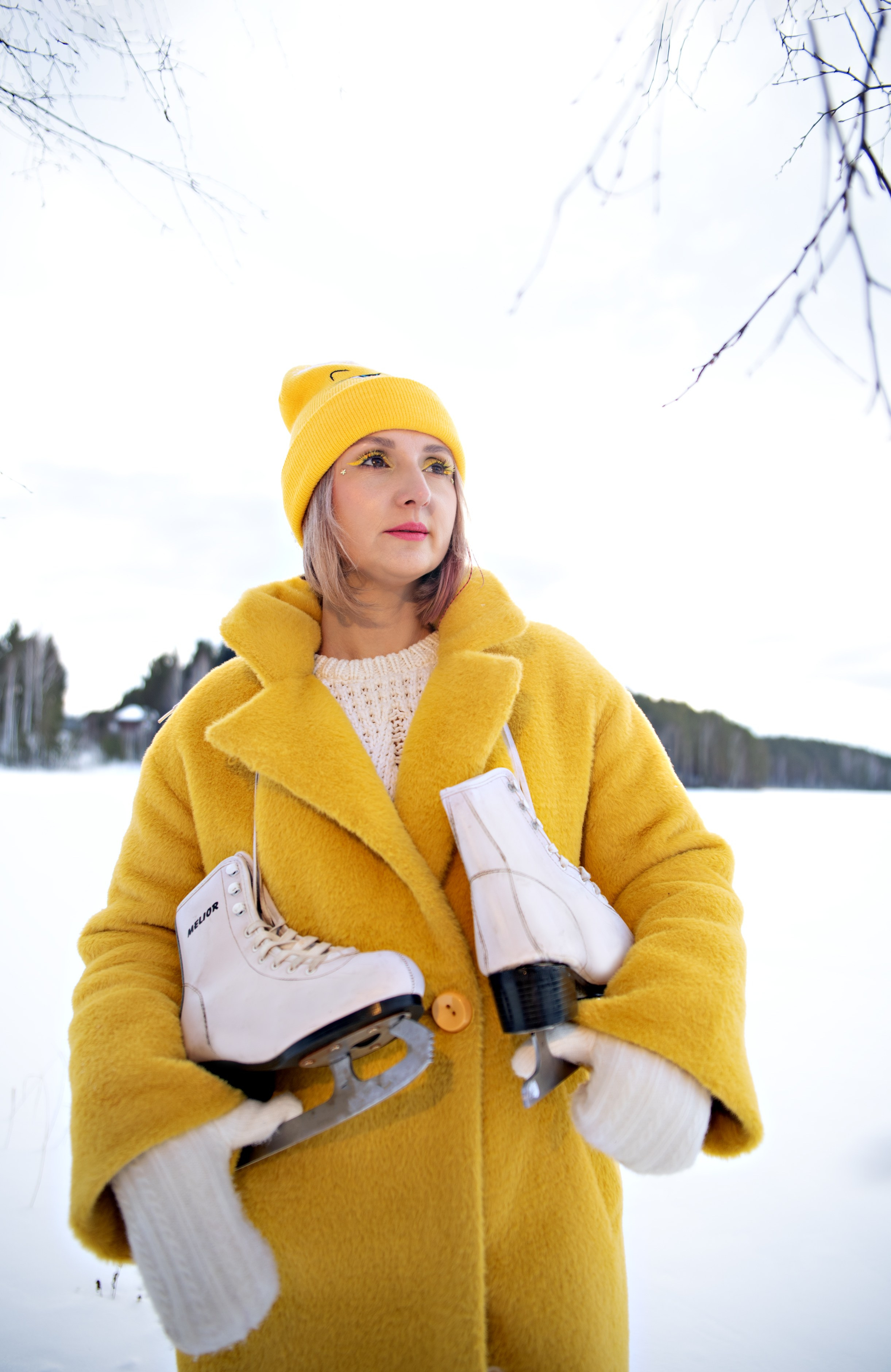 Индивидуальна и портретная фотосессия для Евгении, прогулка в зимнем лесу санатория Дальняя Дача. Семейный и портретный фотограф Кыштым Челябинск Марина Шигапова