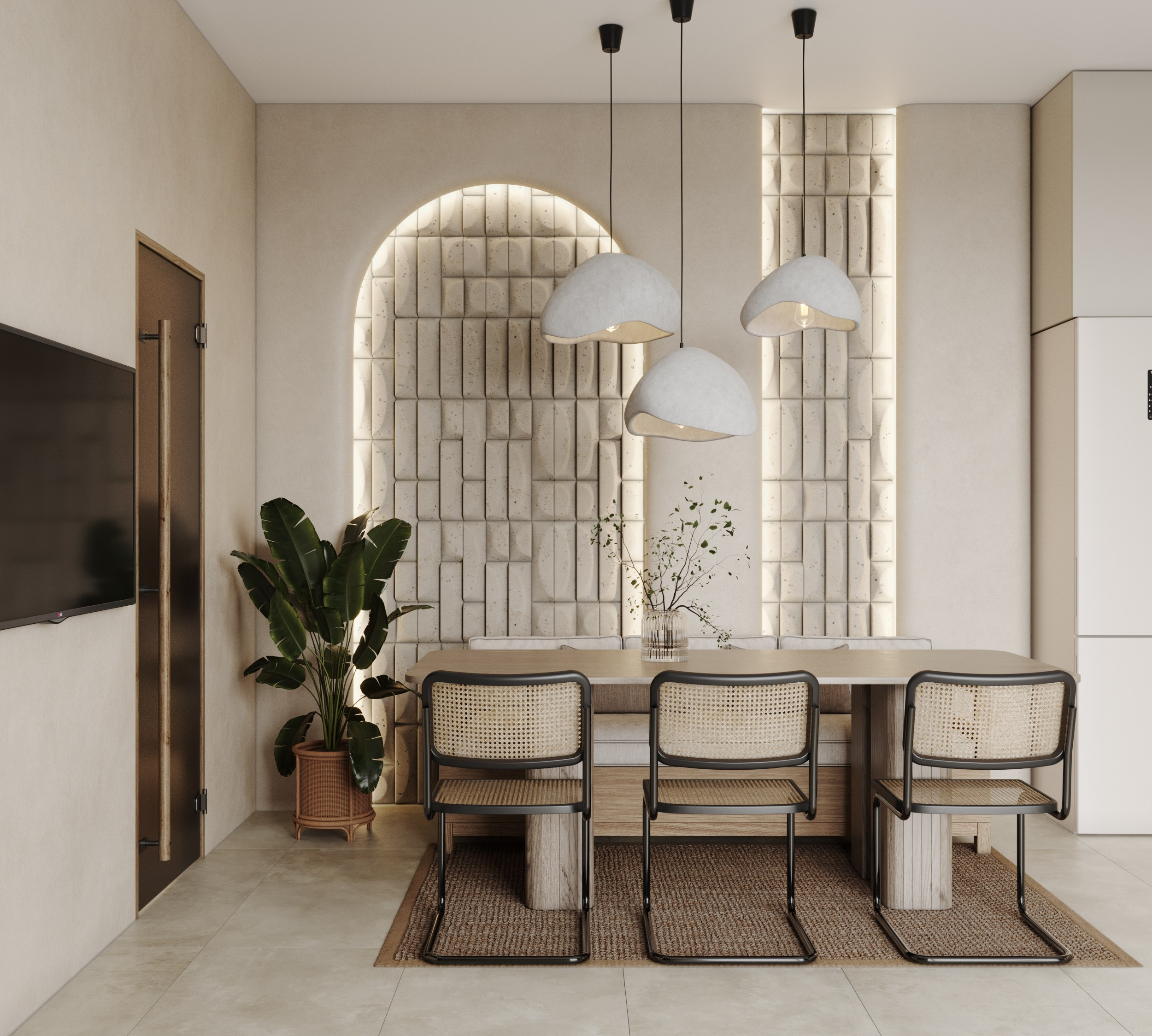 Визуализация дом 50 м². Интерьерная 3D Визуализация