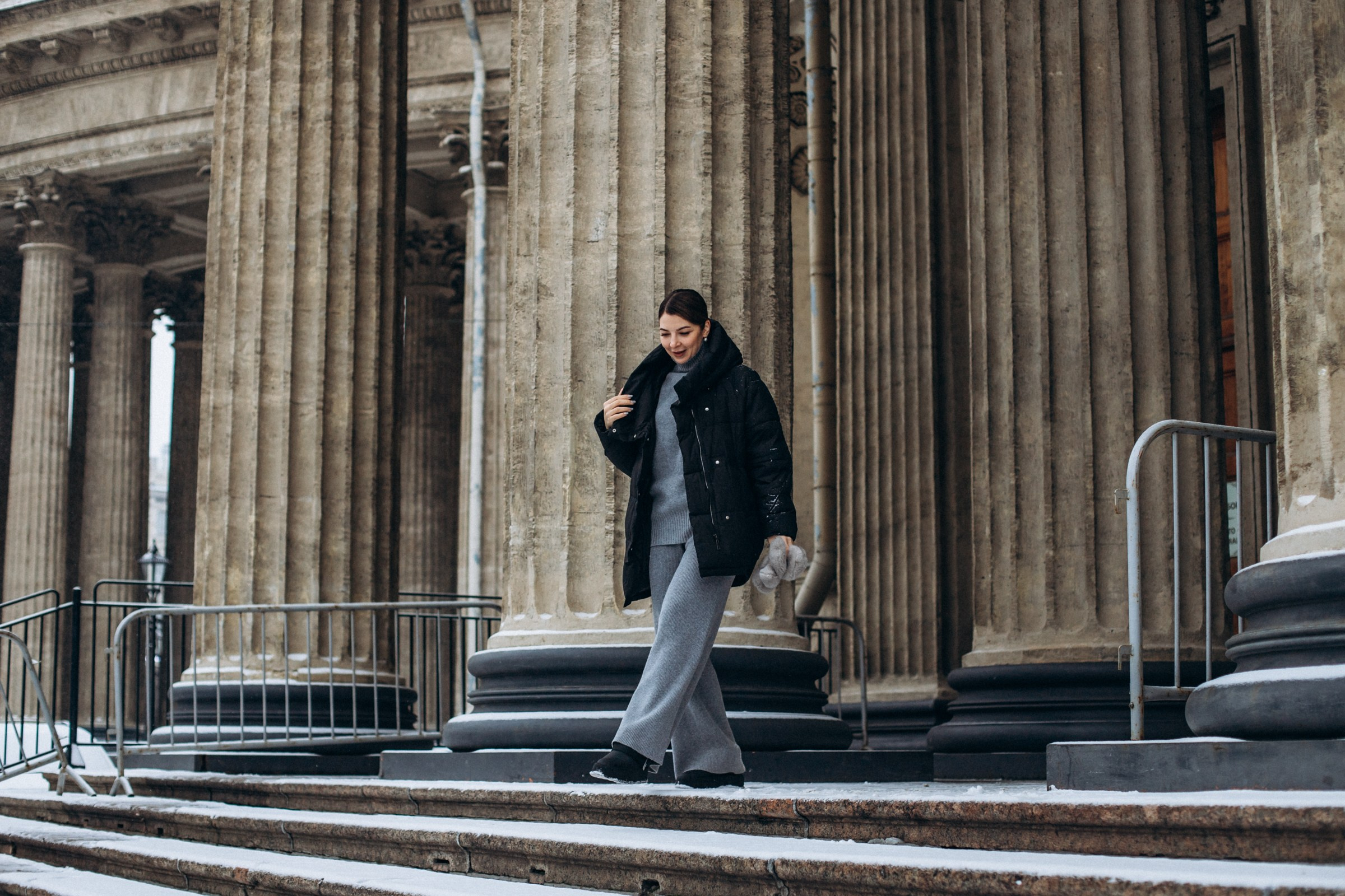 Алина в декабре. Фотопрогулка в Петербурге. Индивидуальный и семейный фотограф в Санкт-Петербурге