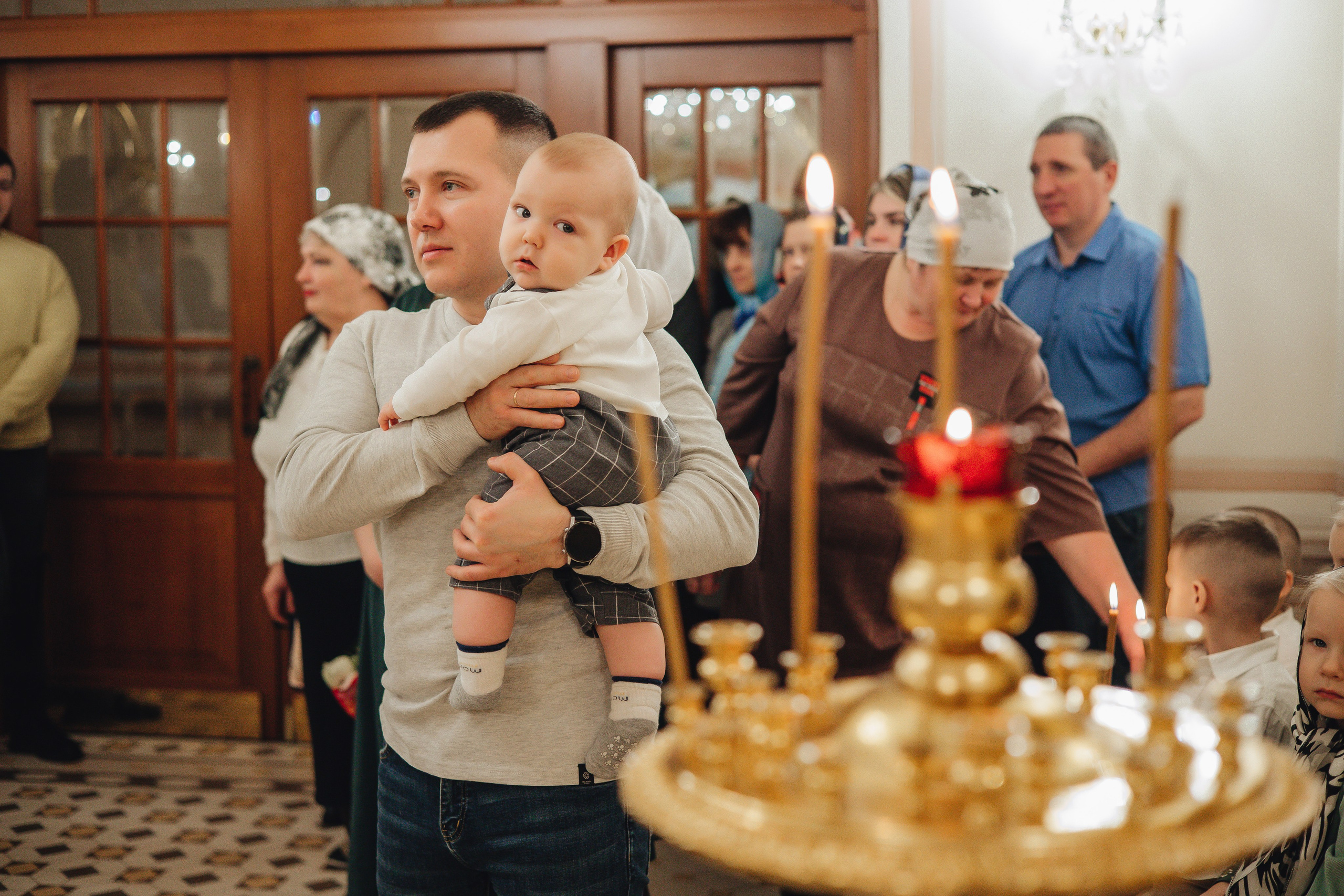 Крещение Андрея. Свадебный и семейный фотограф Пушкин Царское Село СПБ Питер Санкт-Петербург и Рязань Ольга Козлова