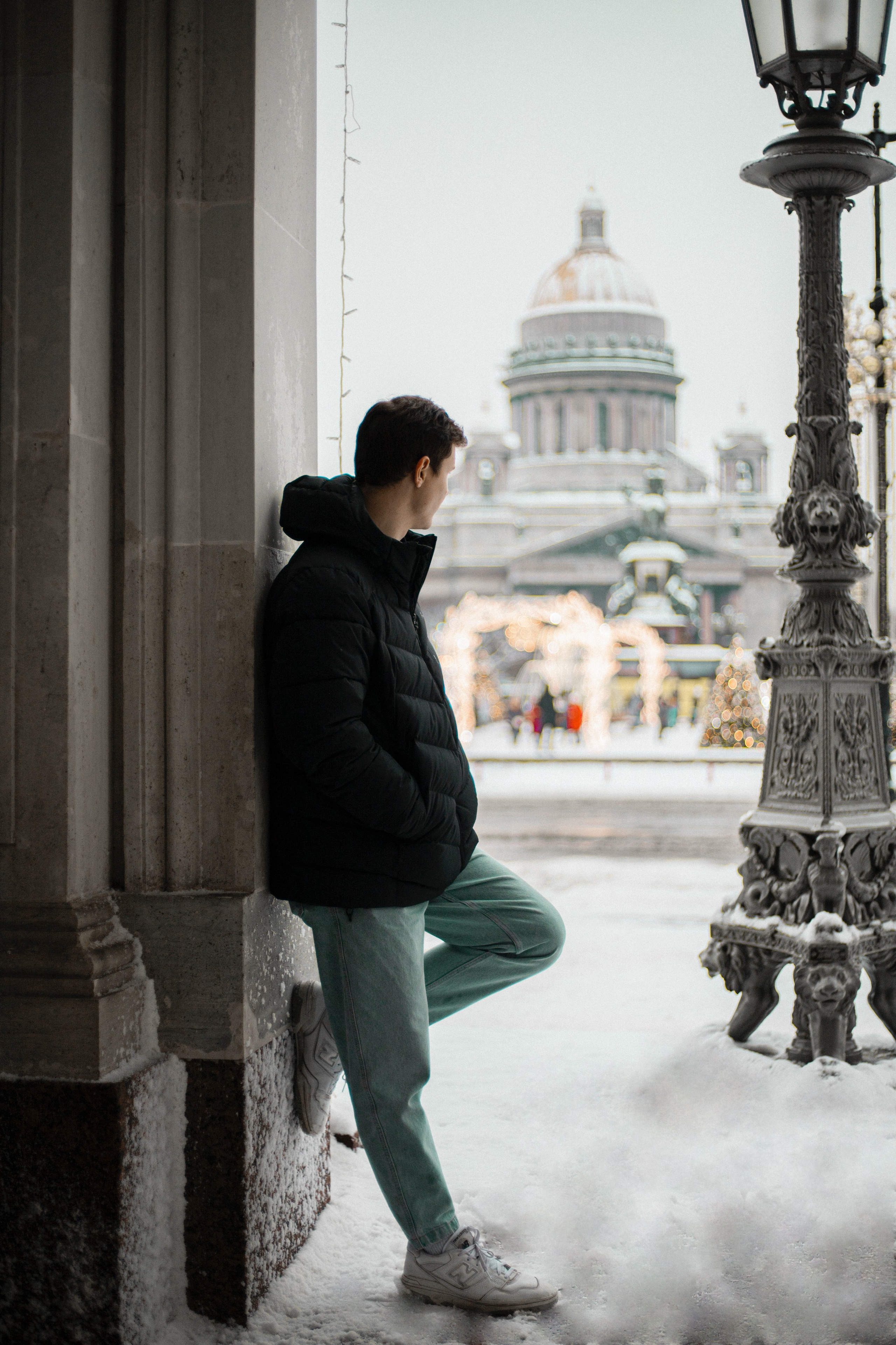 Lovestory: зимняя Исаакиевская площадь