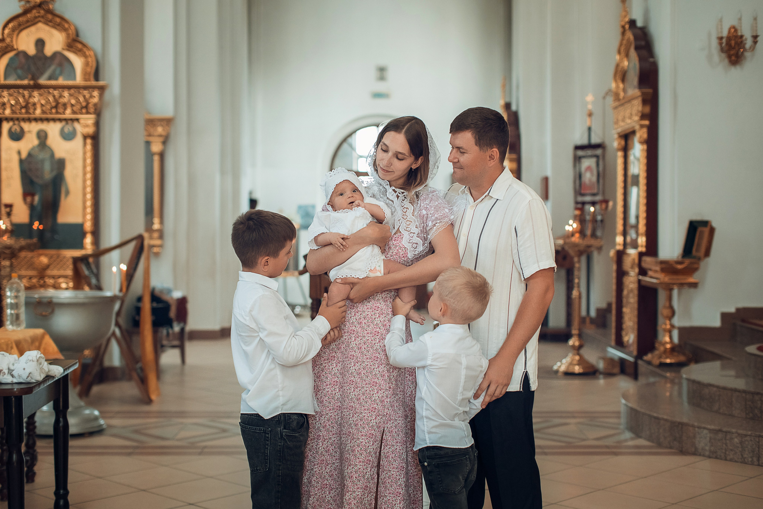 Таинство Крещения Амелии. Храм Георгия Победоносца. Главная