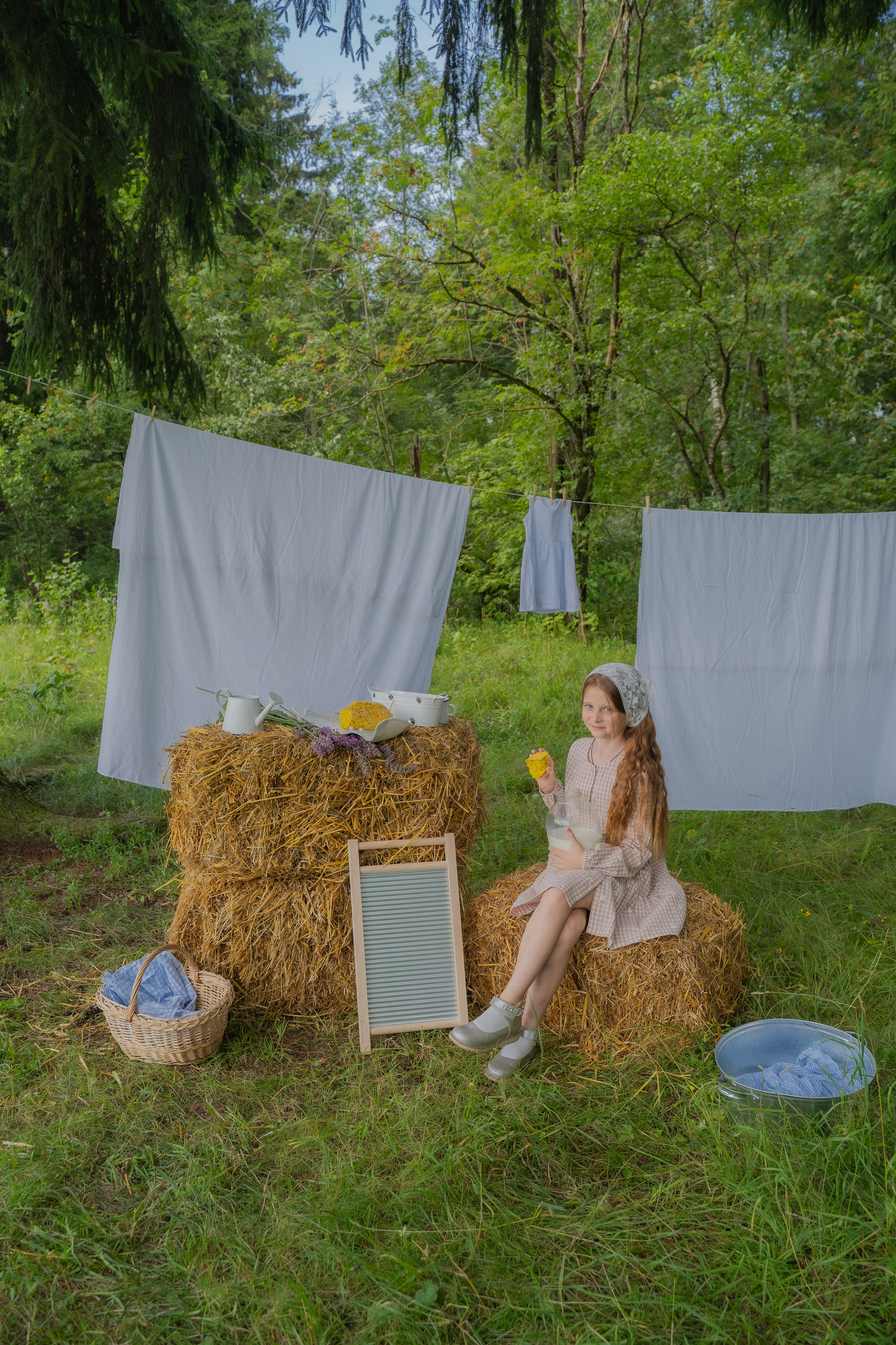 Фотосессия на природе «прачка»