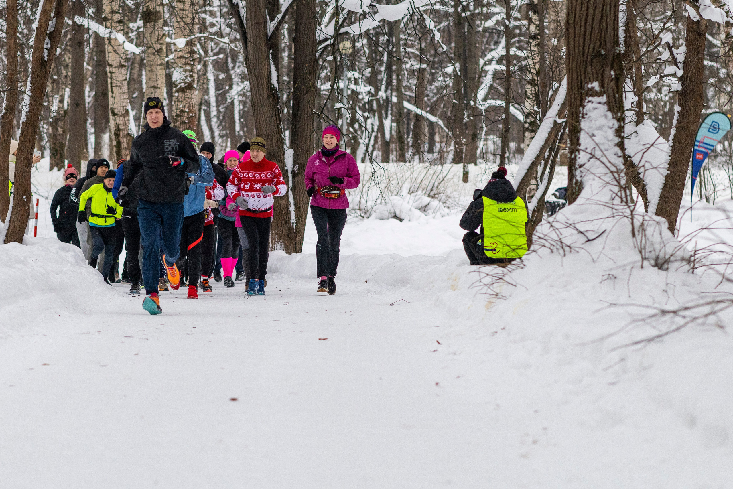 196 забег 5 вёрст в Тушино, 17.01.26. Фотограф Сергей Ловкий